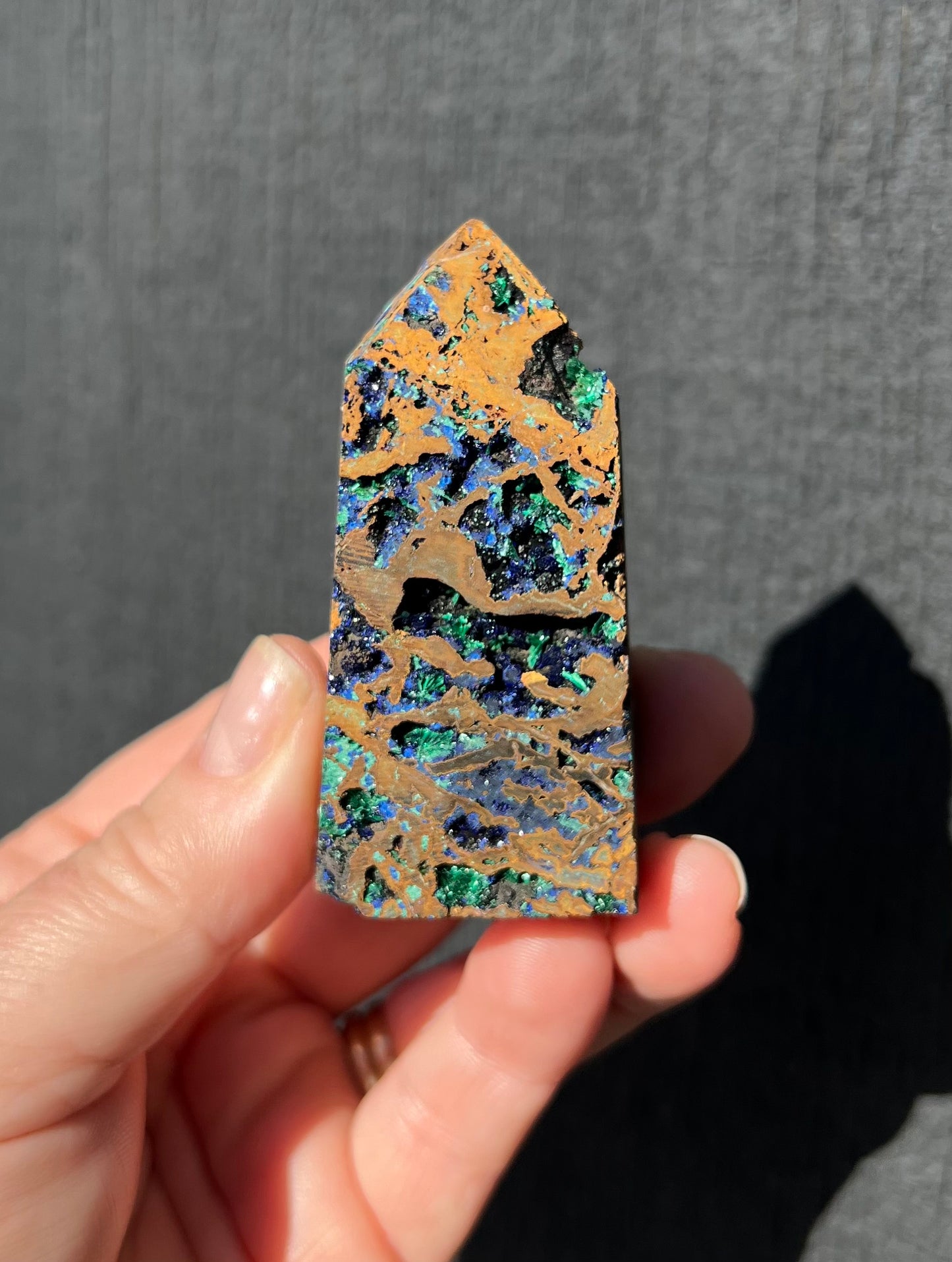 Azurite and Malachite Point