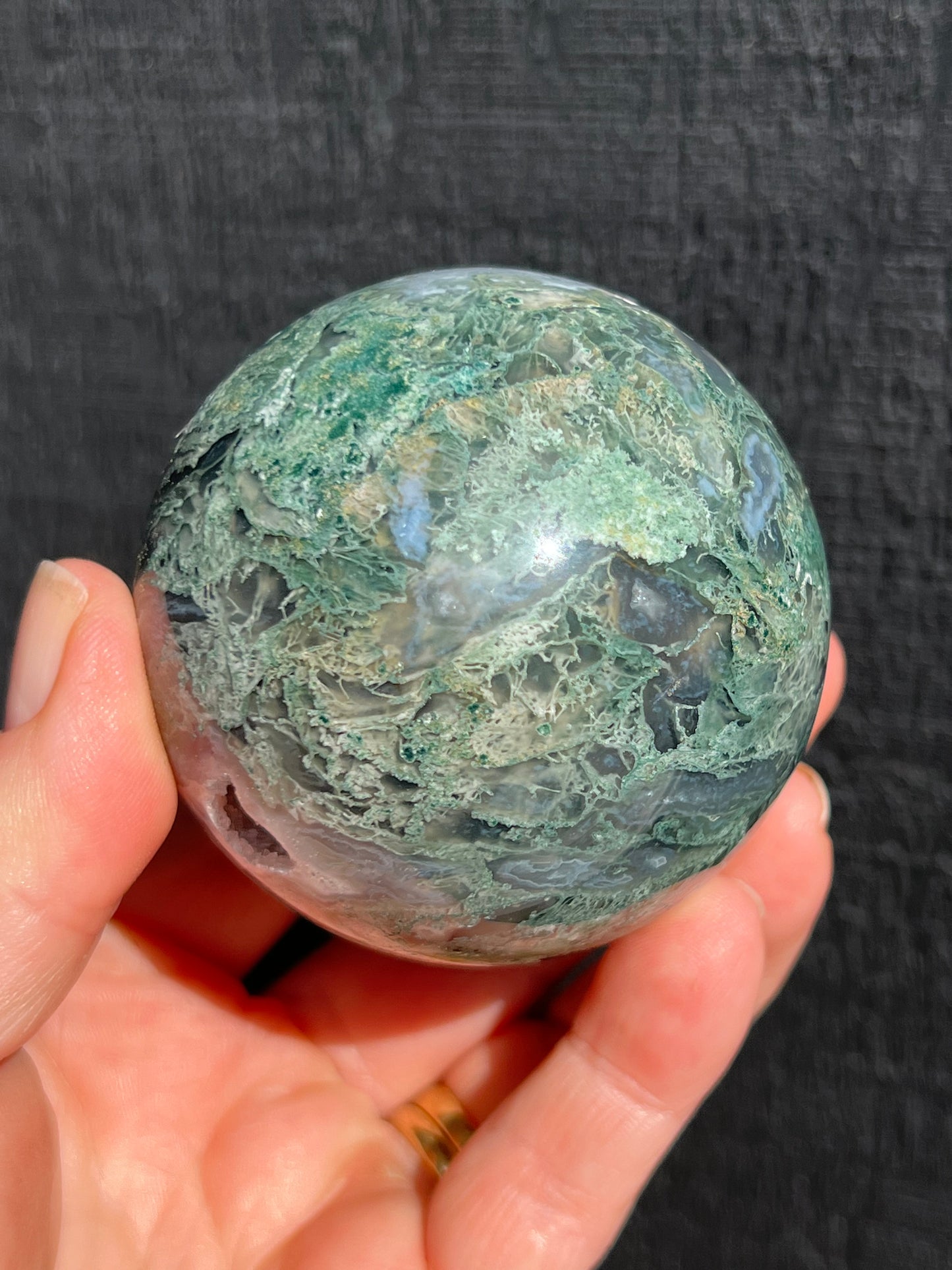 Moss Agate Sphere