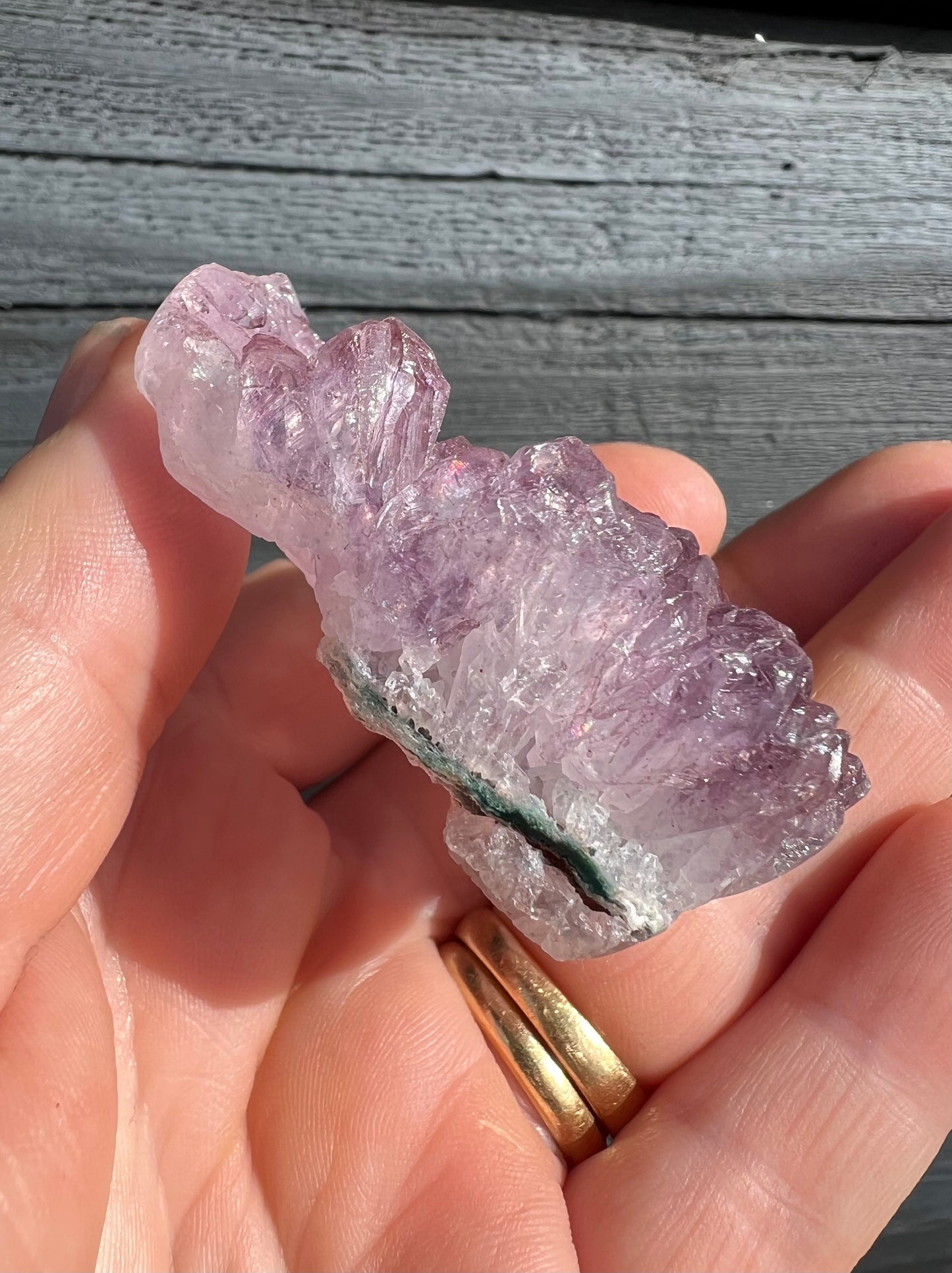 Amethyst Flower Heart