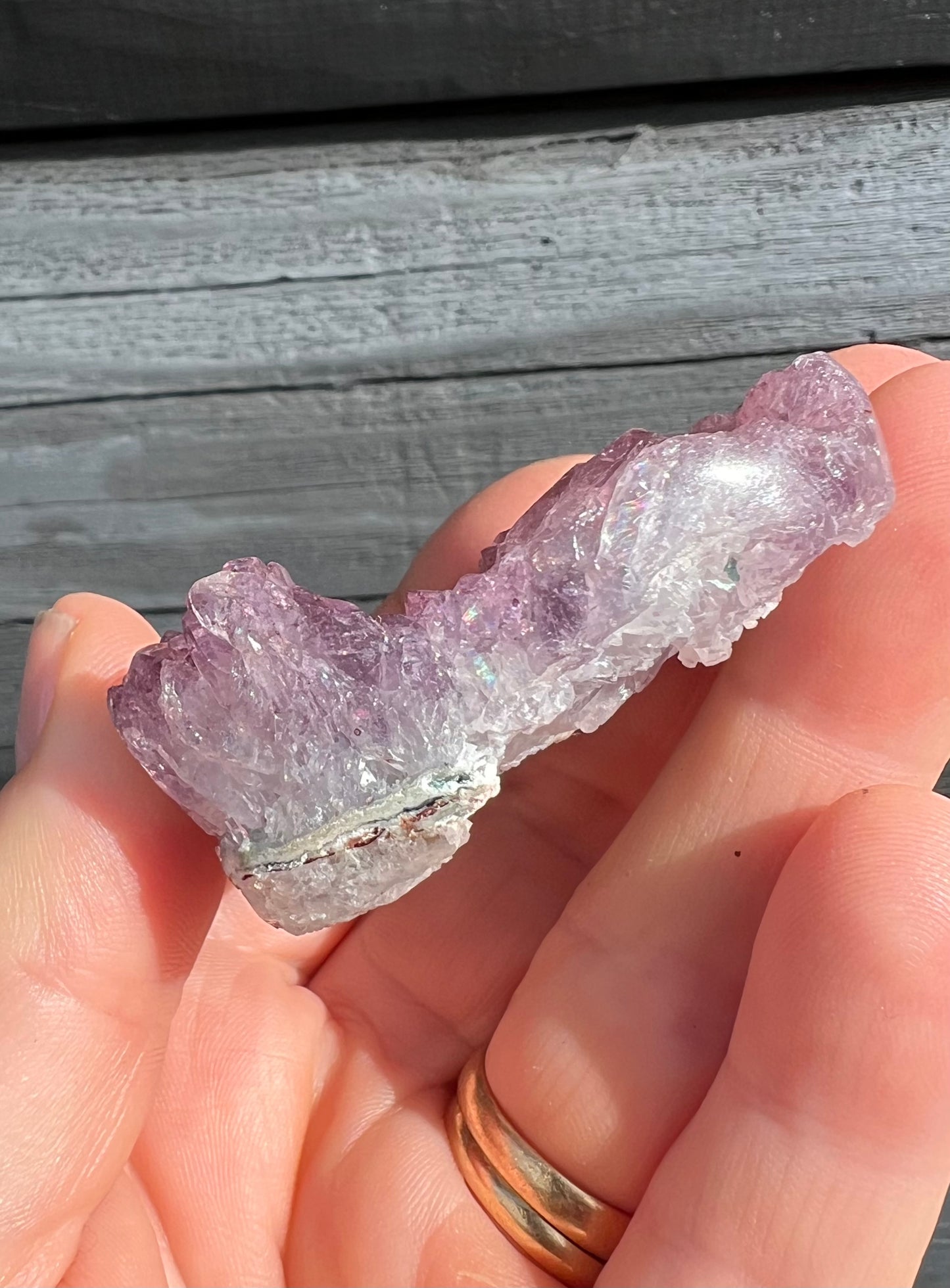 Amethyst Flower Heart