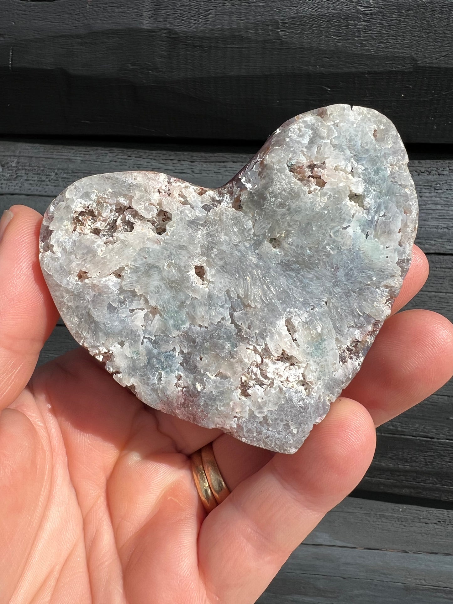 Amethyst Flower Heart