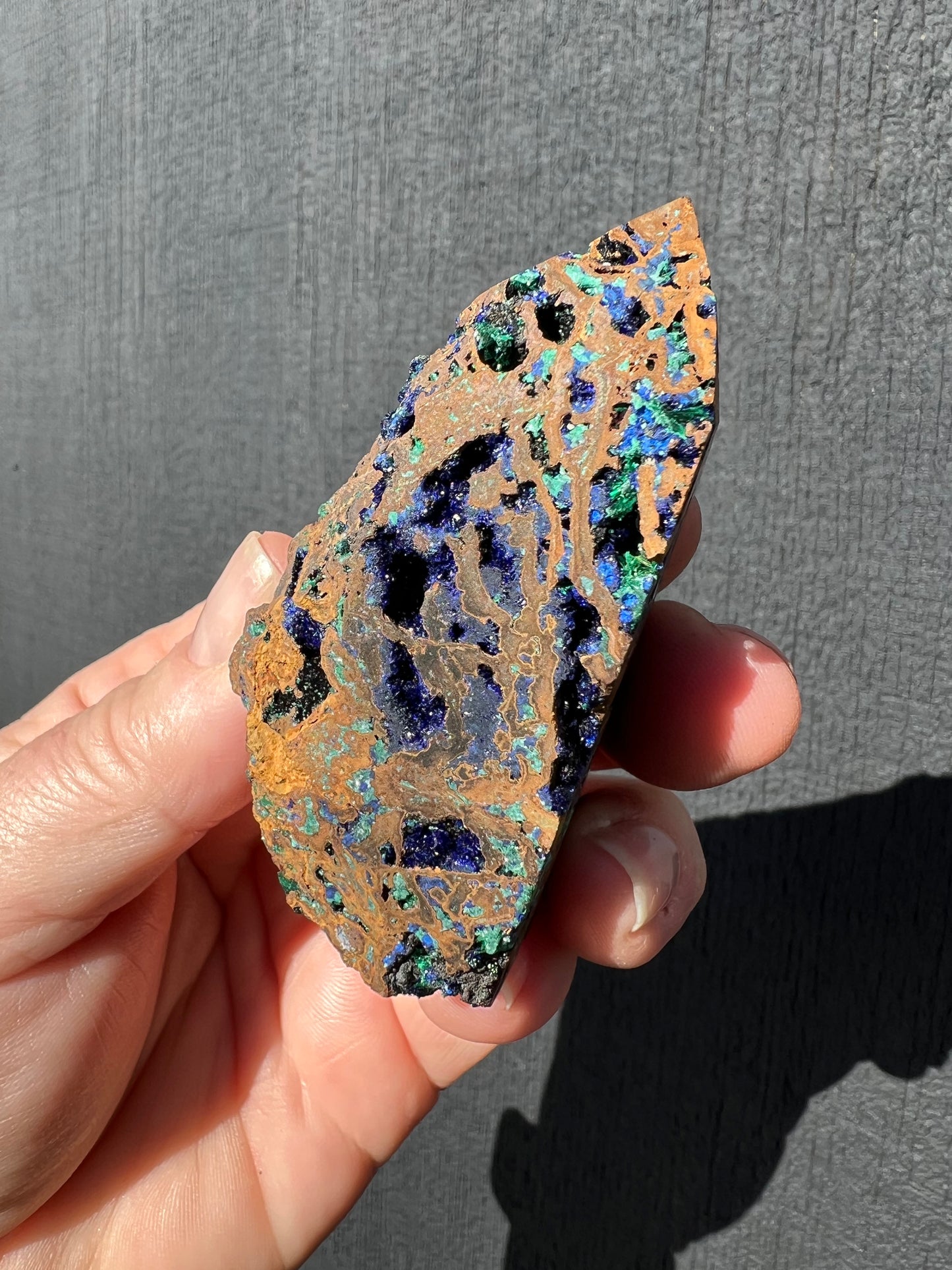 Azurite and Malachite Point