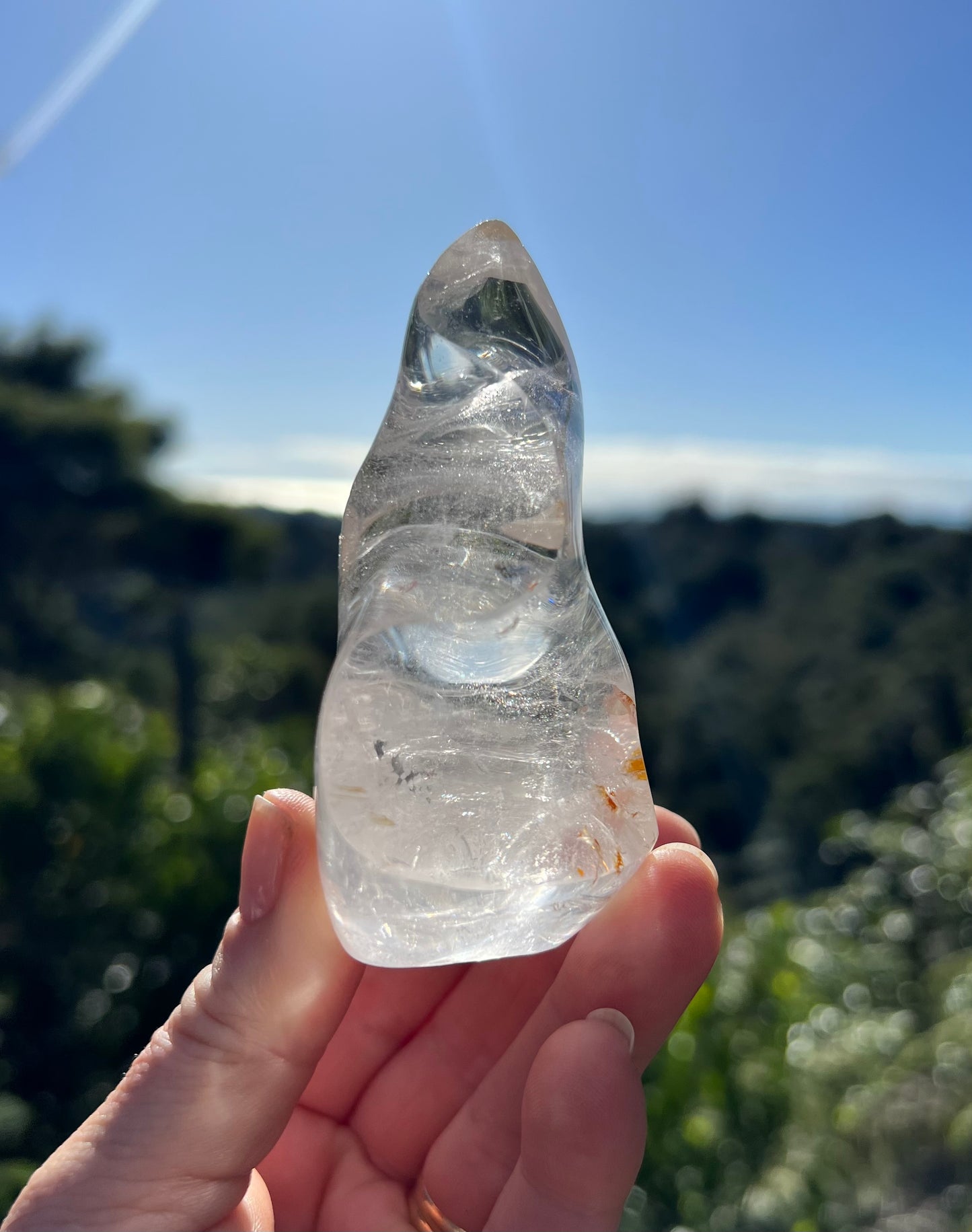Clear Quartz Flame