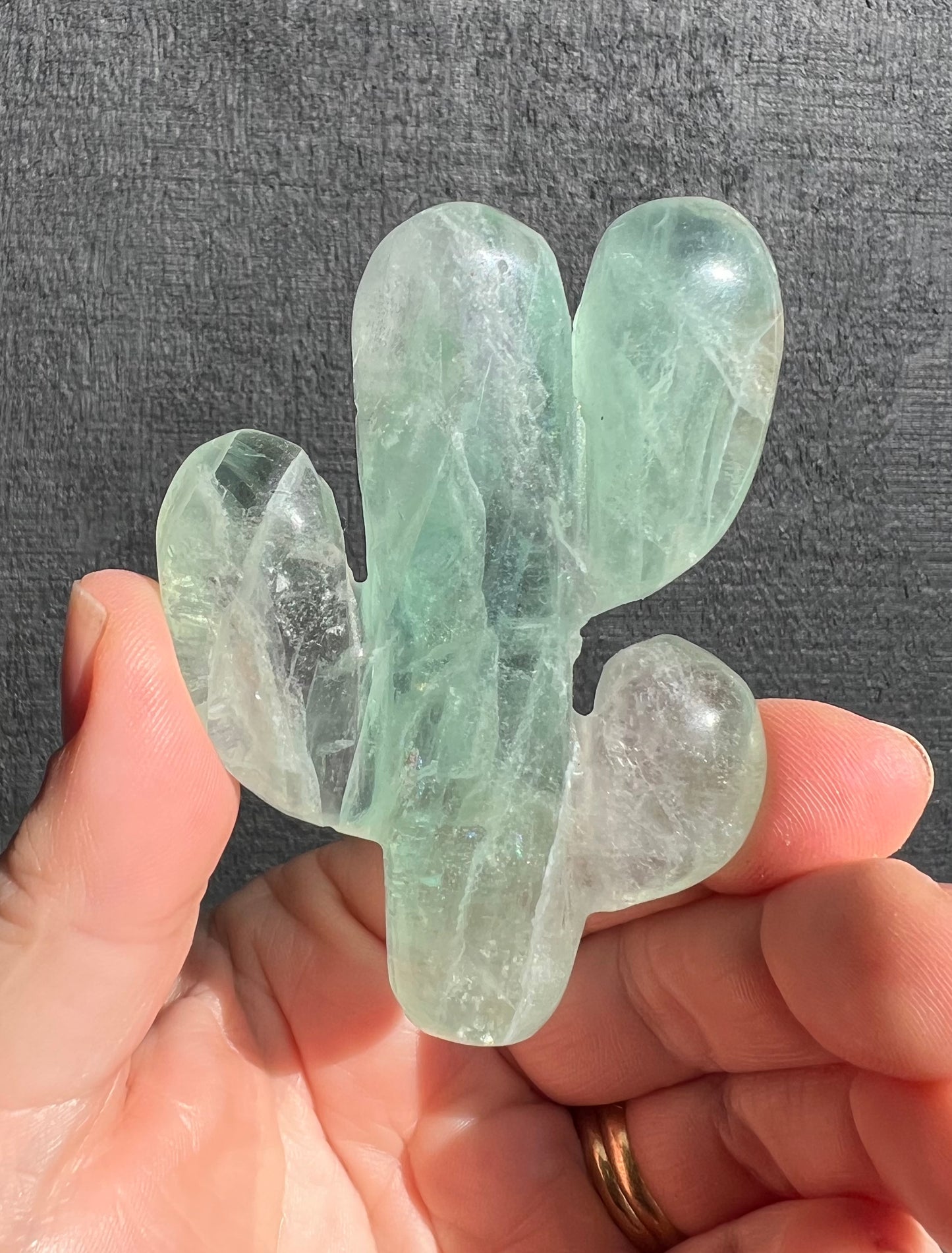 Green Fluorite Cactus