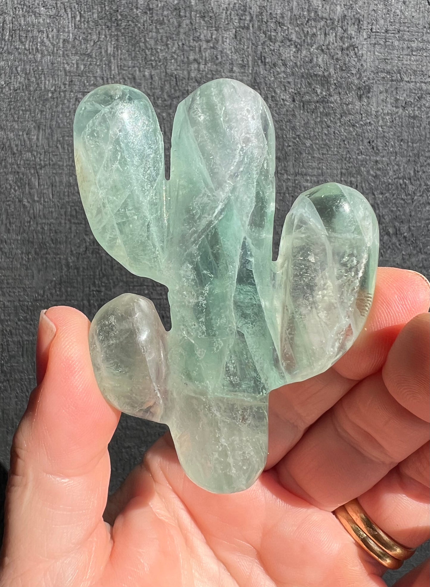 Green Fluorite Cactus