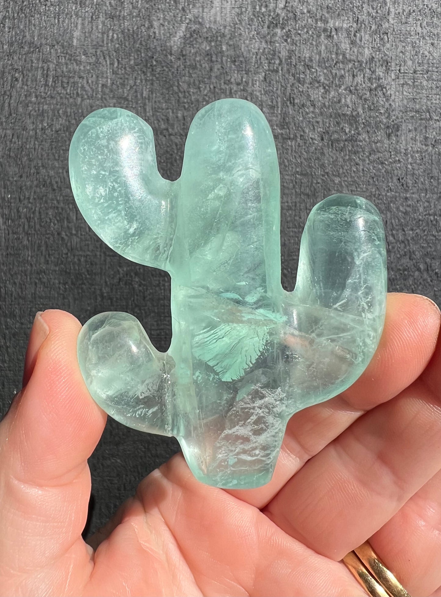Green Fluorite Cactus