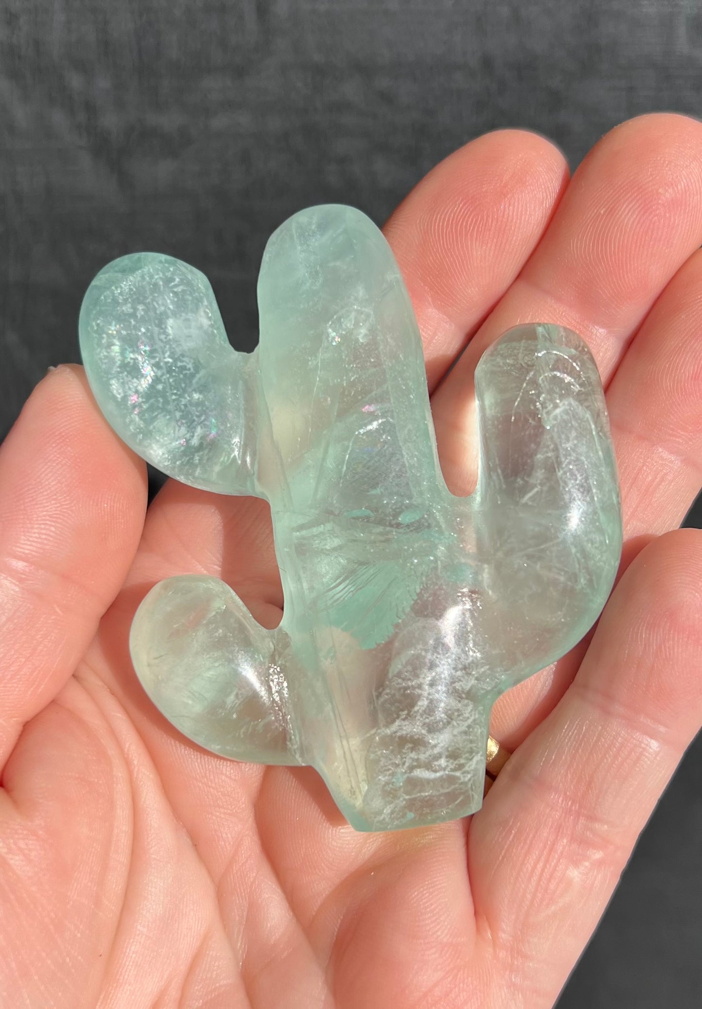 Green Fluorite Cactus