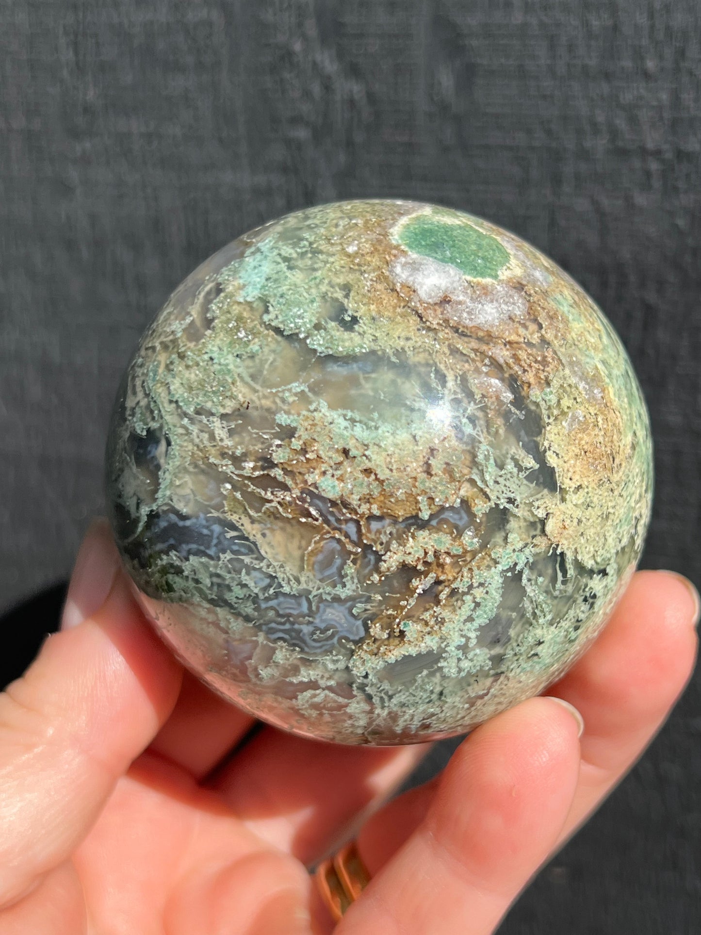 Moss Agate Sphere