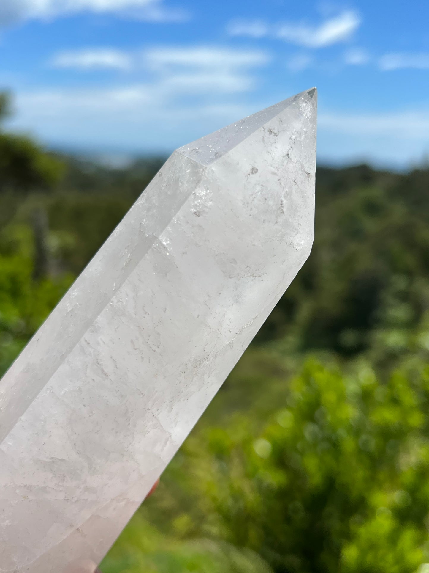 Clear/Milky Quartz Tower