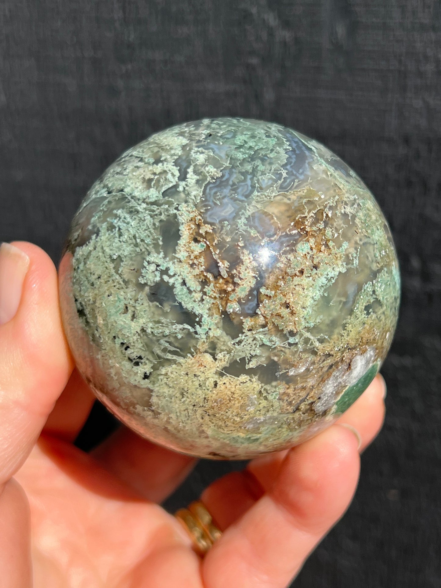 Moss Agate Sphere