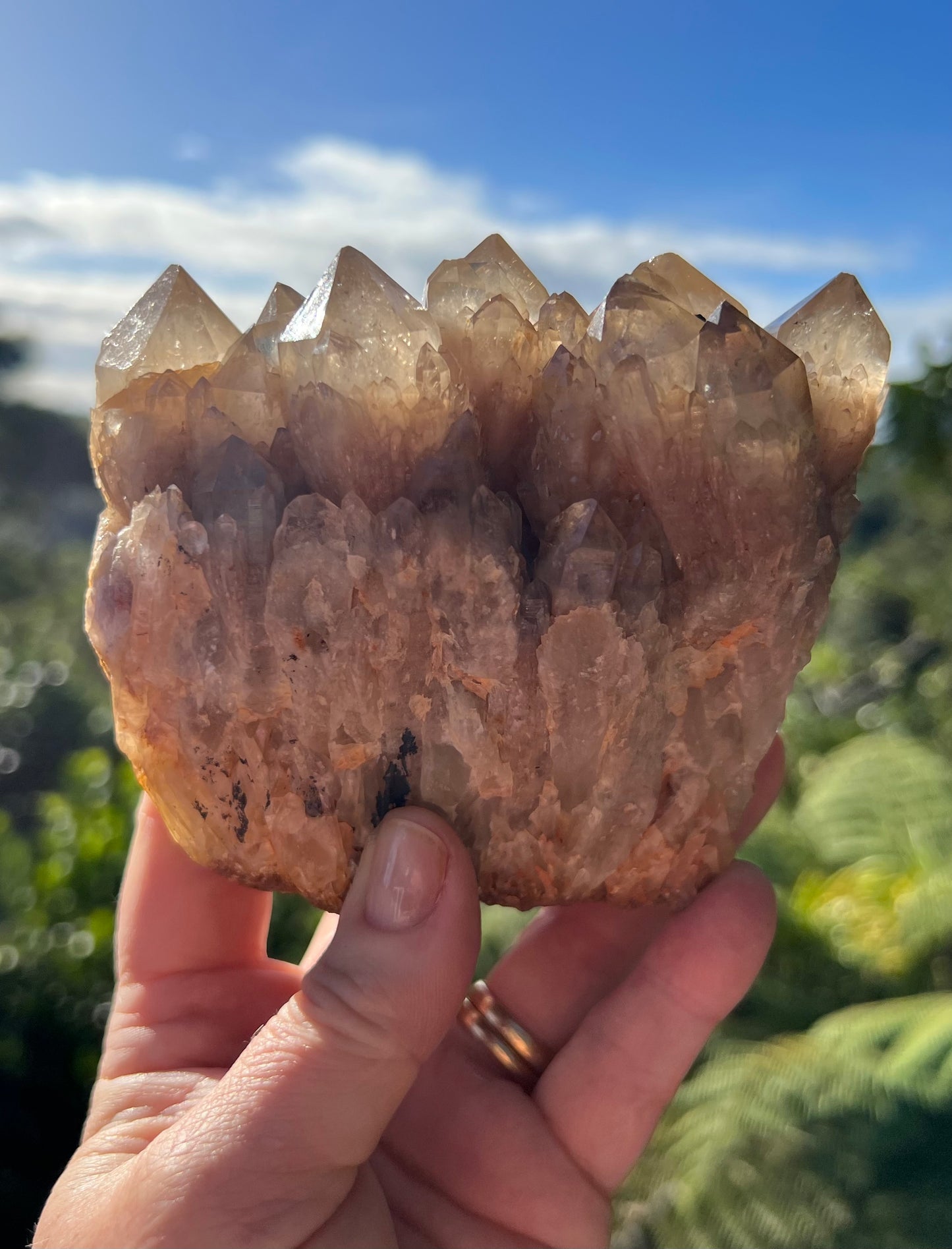 Kundalini Smoky Citrine Cluster