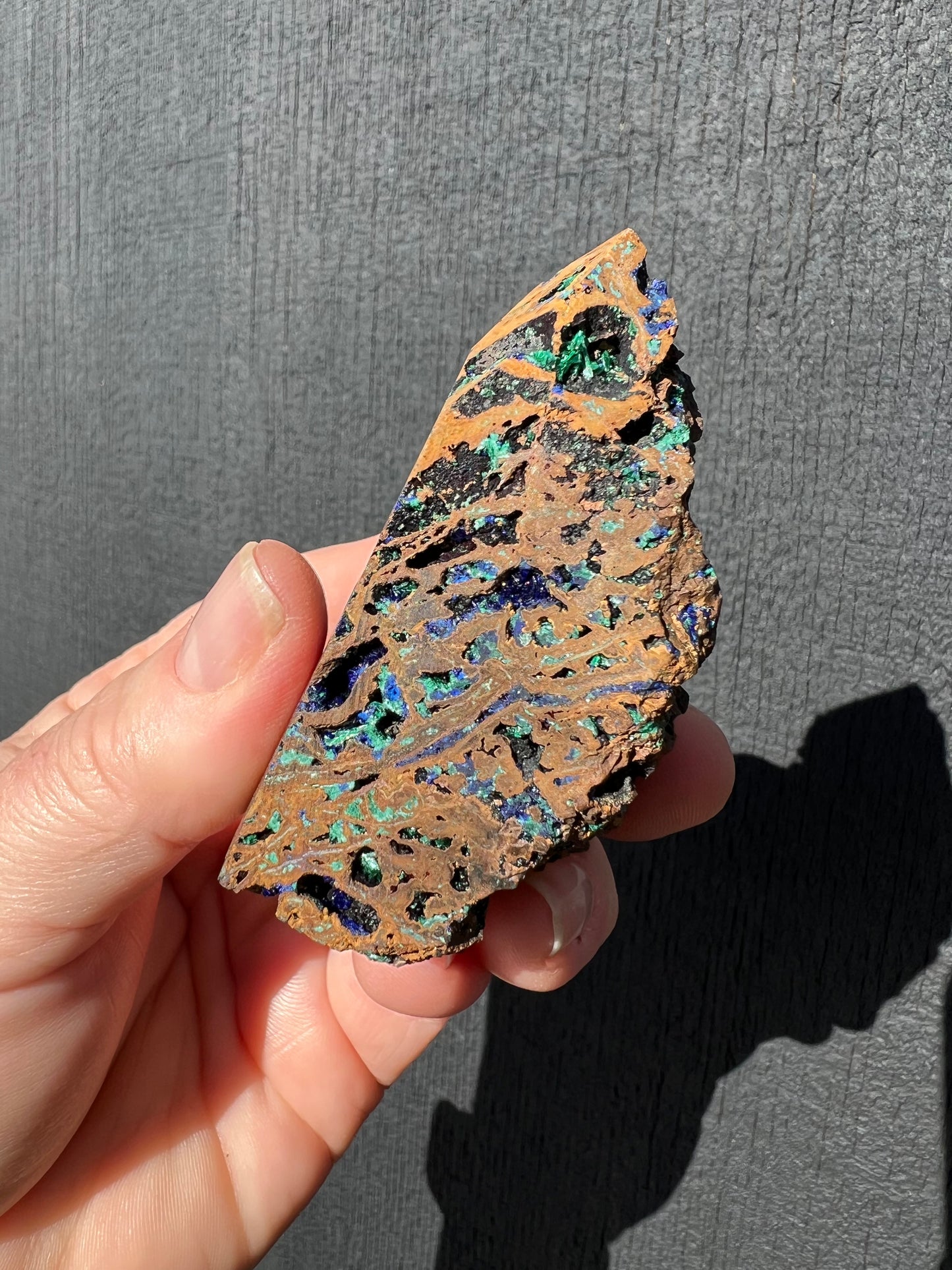 Azurite and Malachite Point