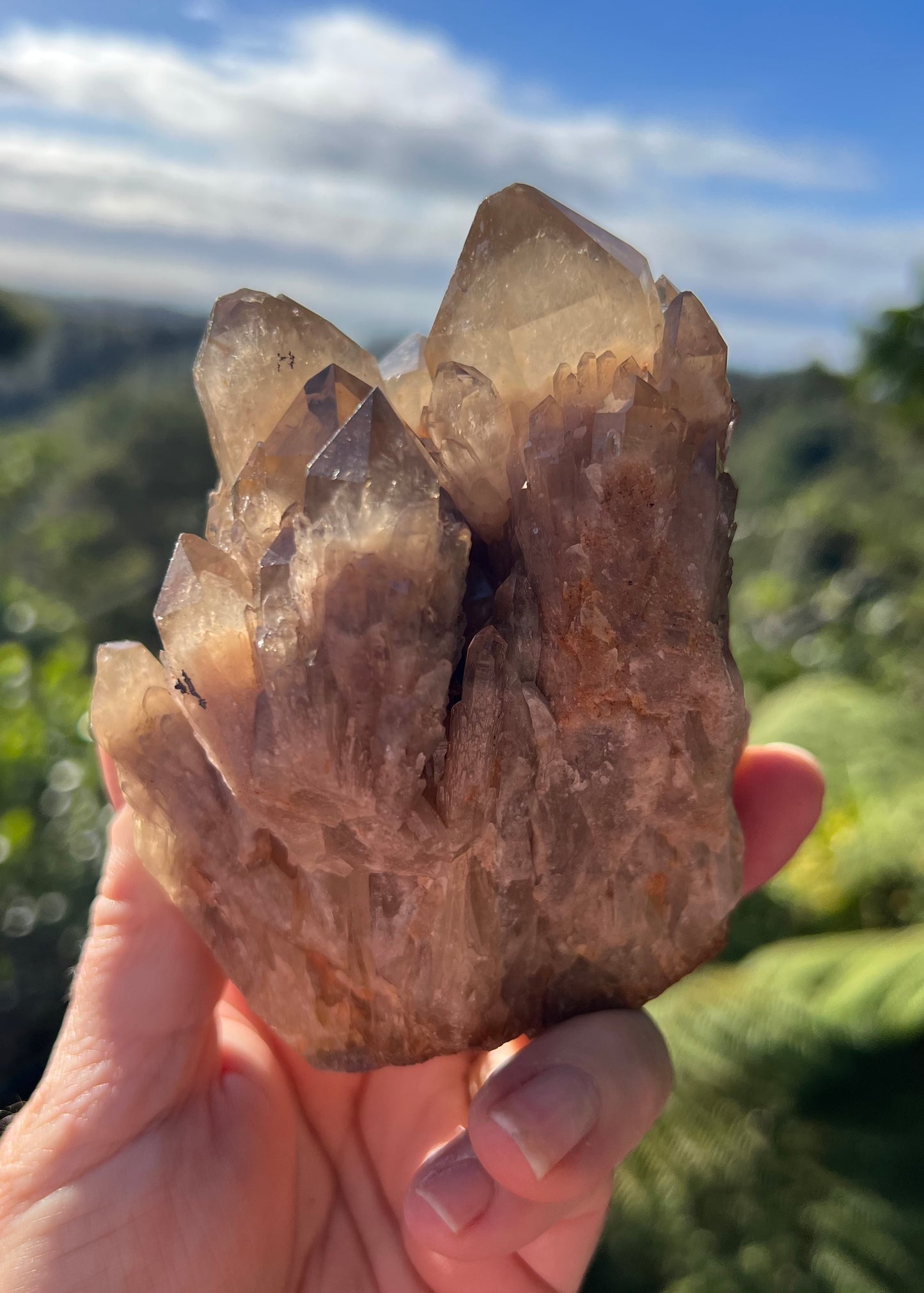 Kundalini Smoky Citrine Cluster