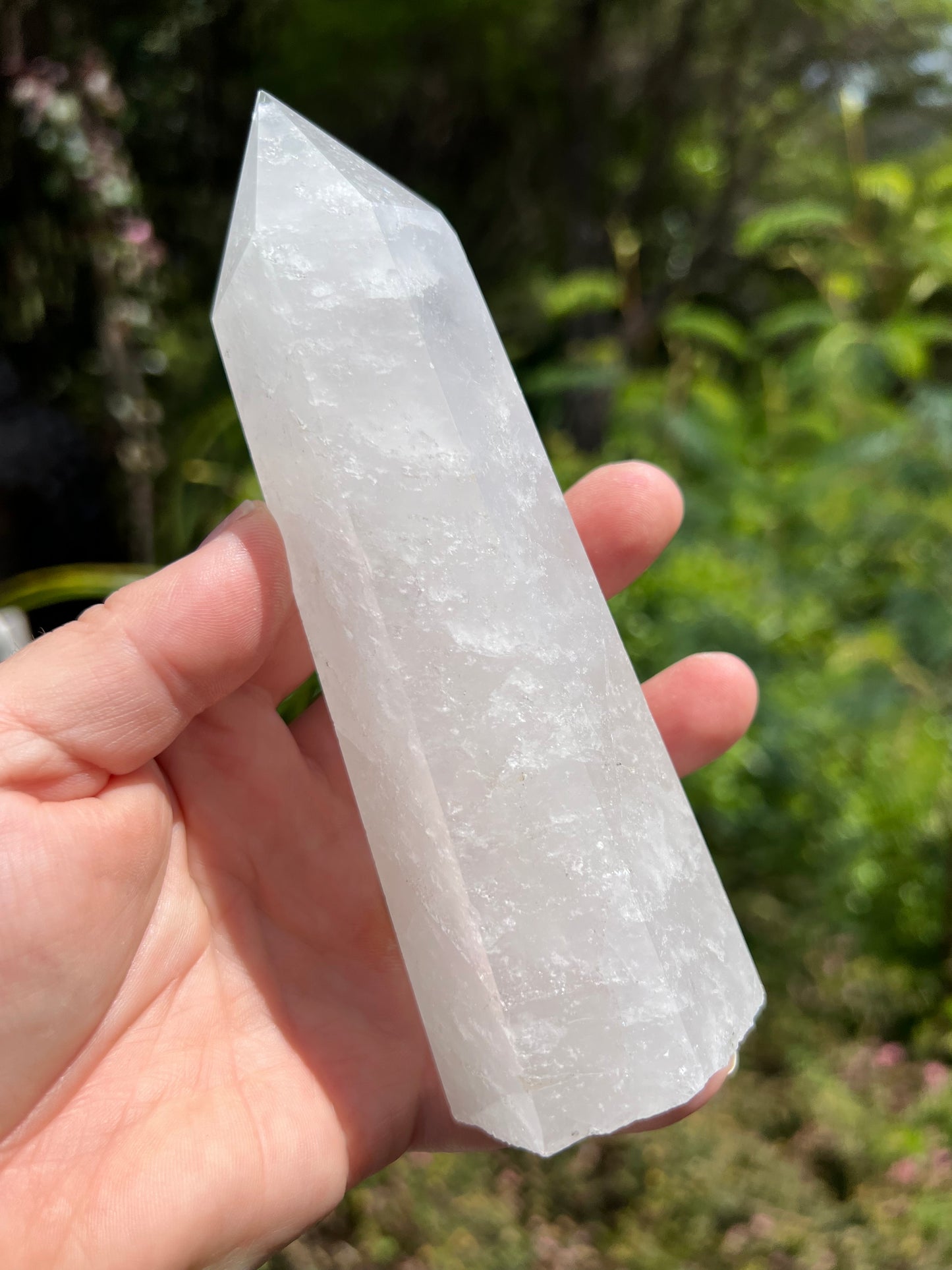 Clear/Milky Quartz Tower