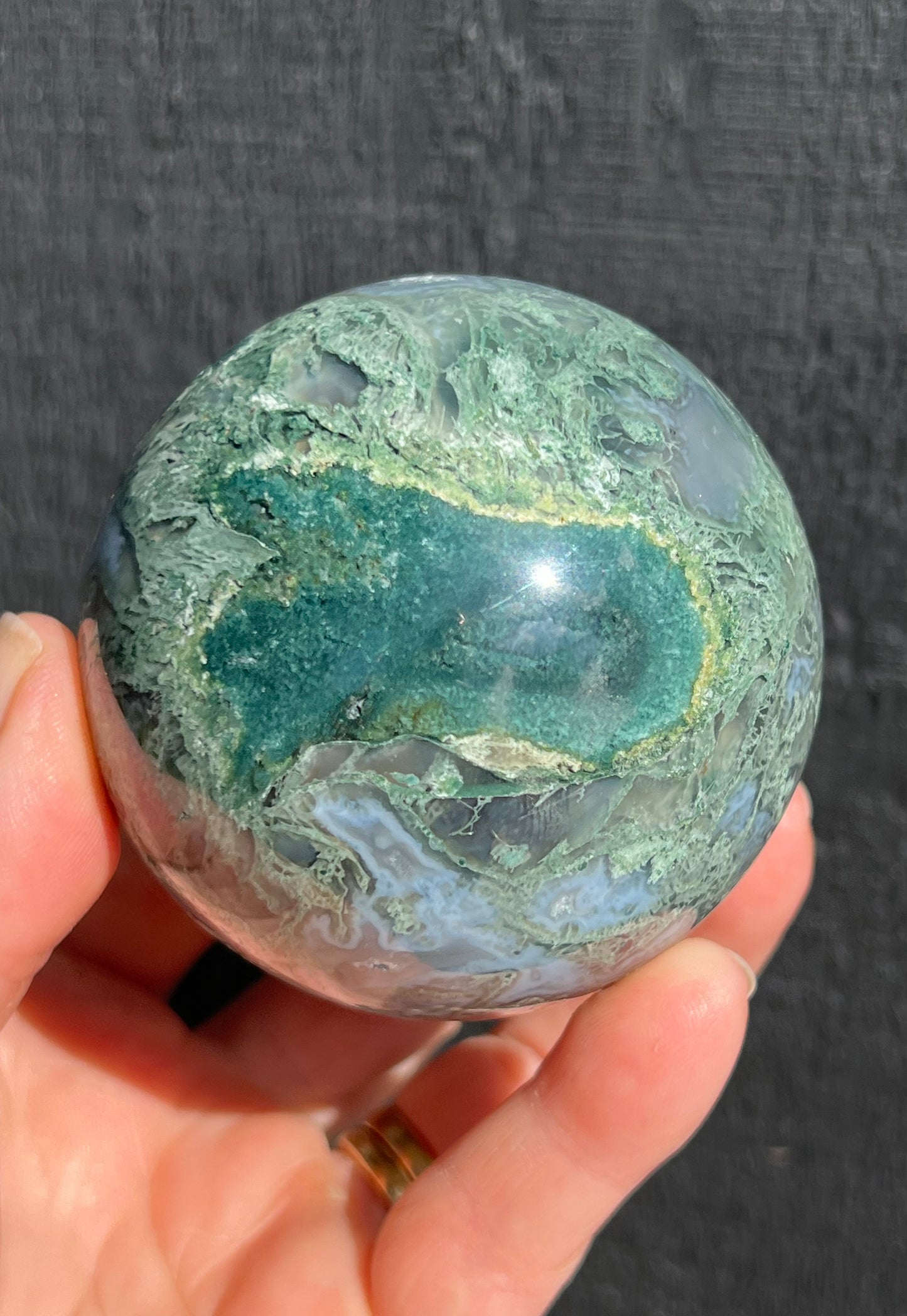 Moss Agate Sphere