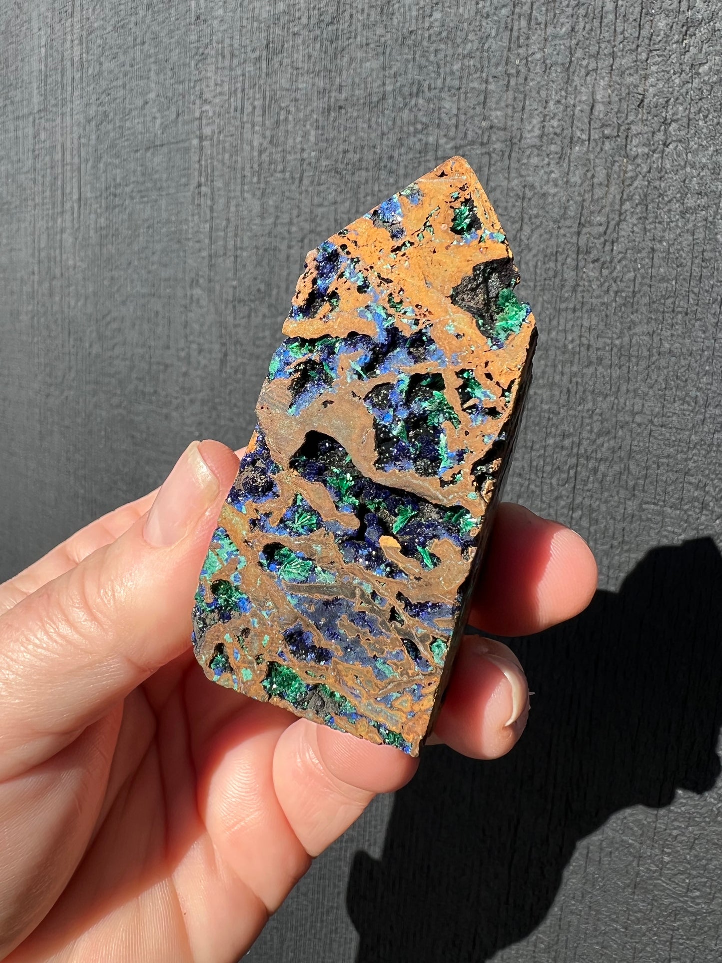Azurite and Malachite Point