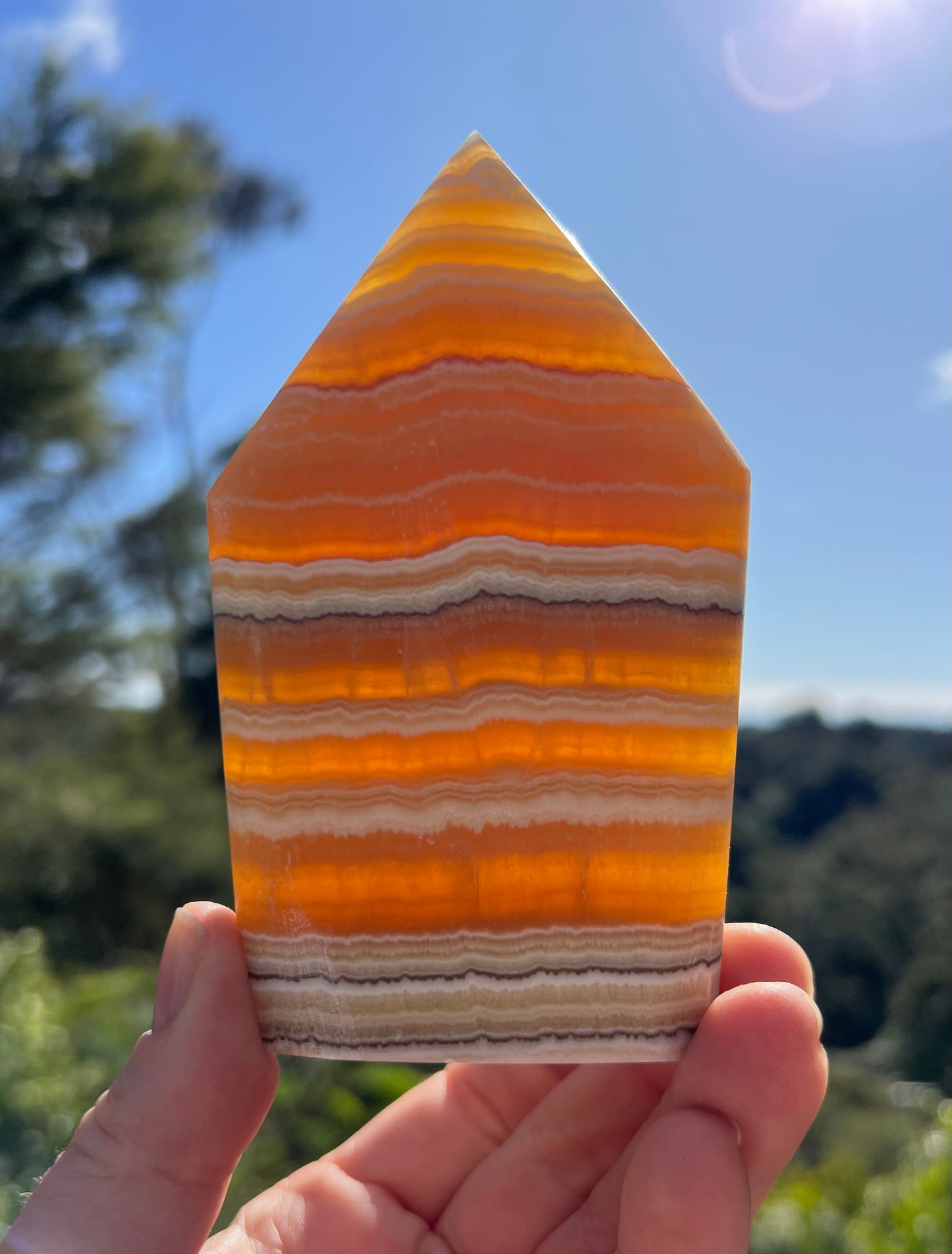 Banded Banded Calcite Flame