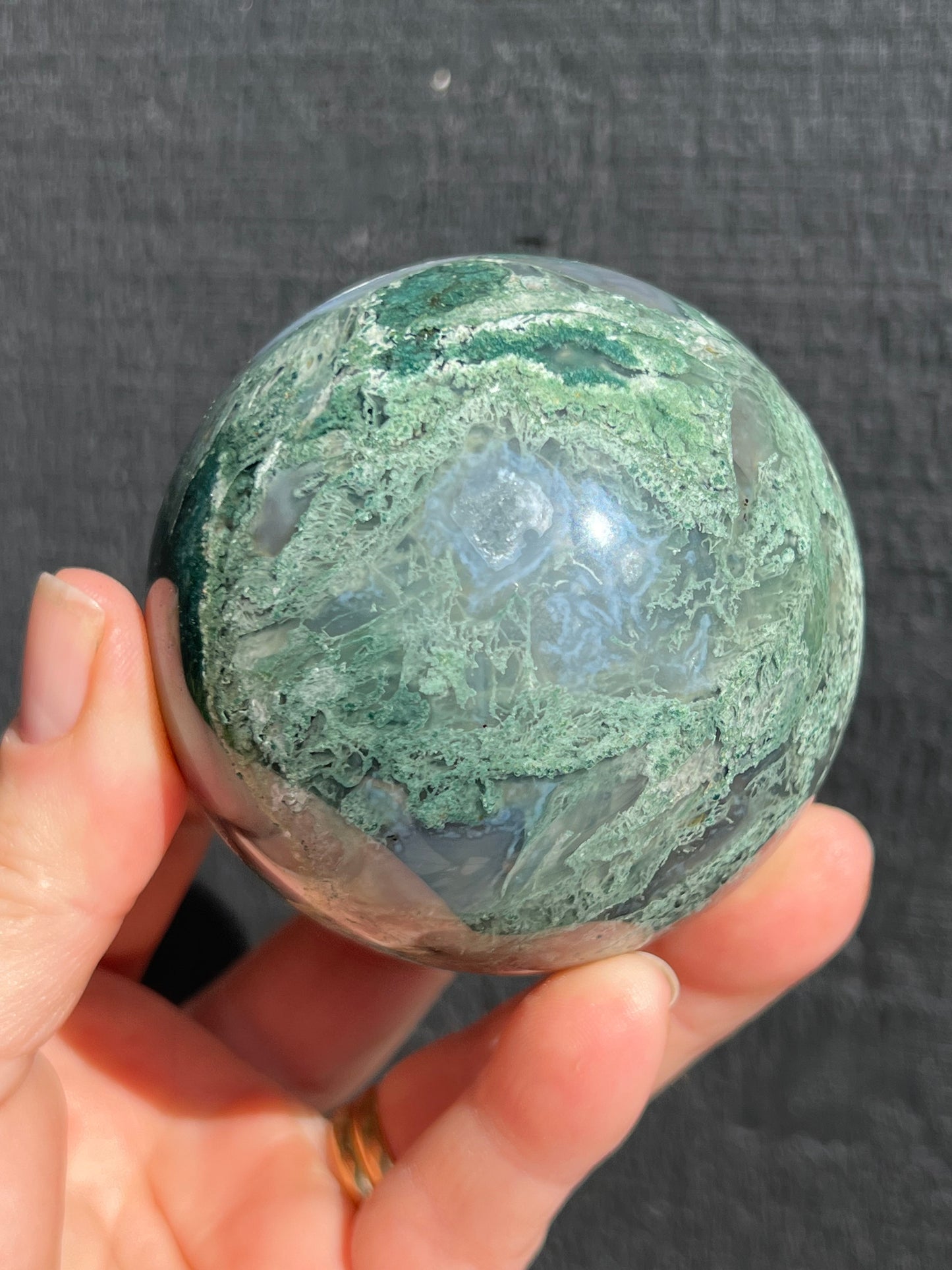 Moss Agate Sphere