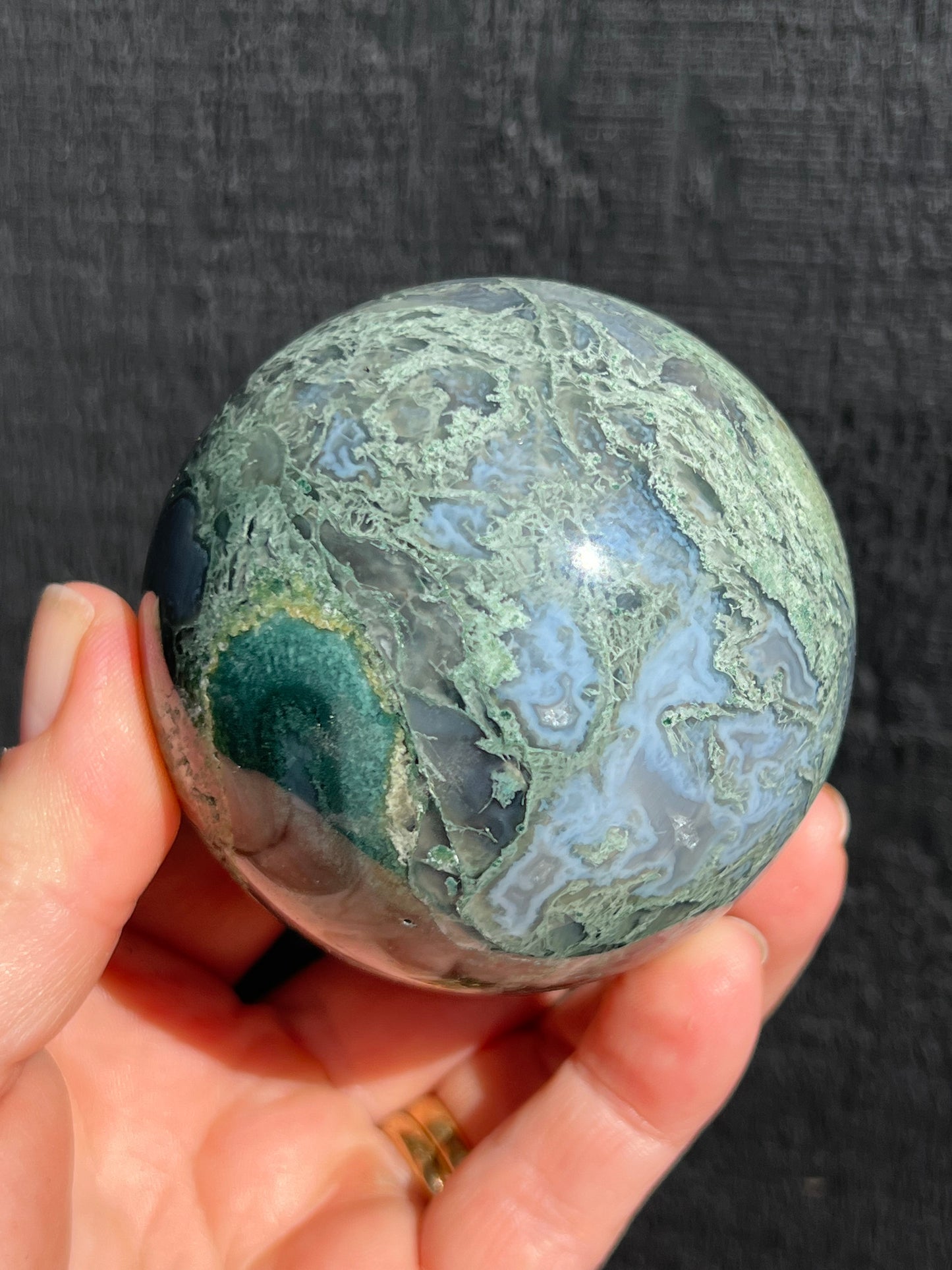 Moss Agate Sphere