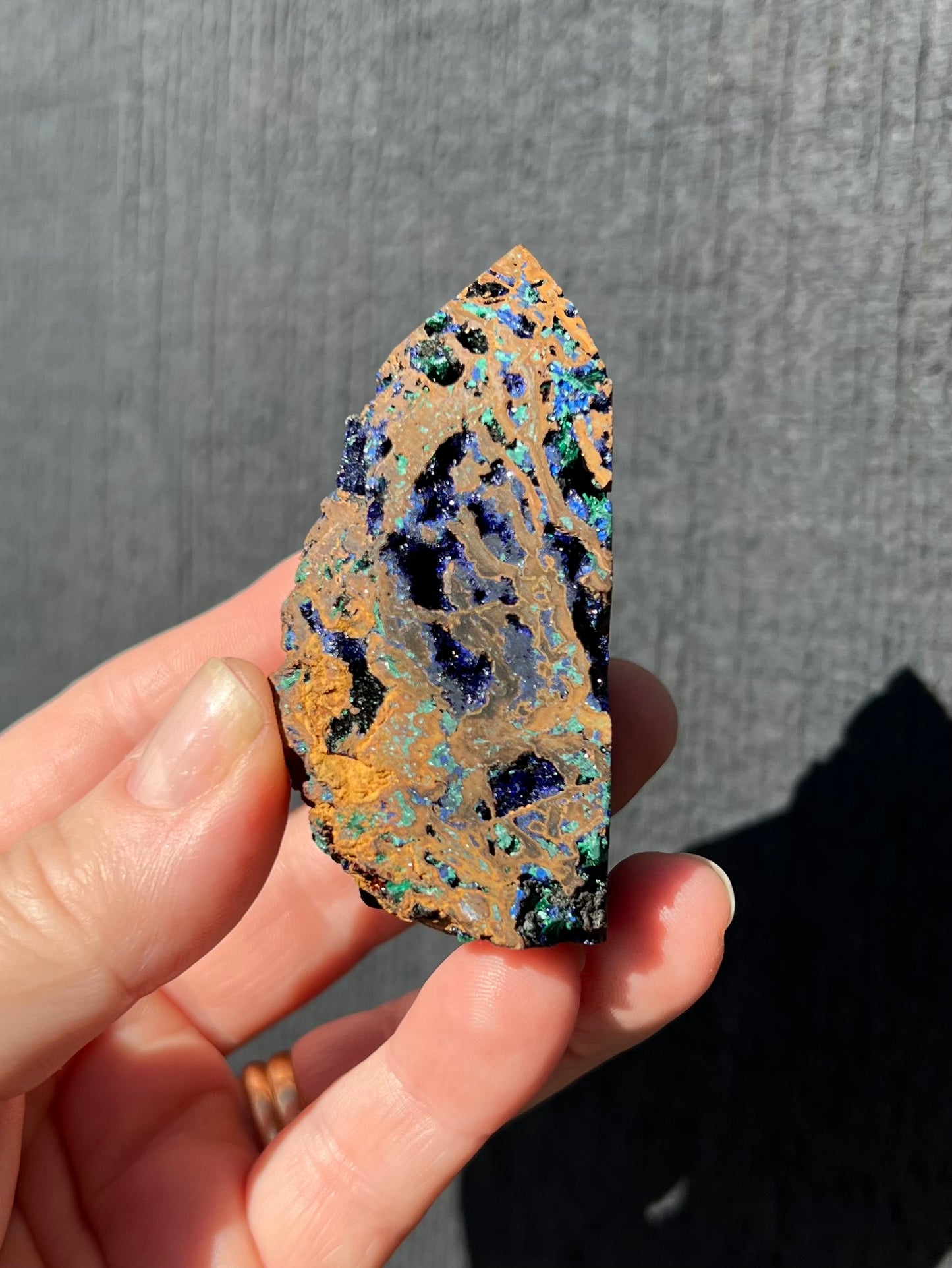 Azurite and Malachite Point