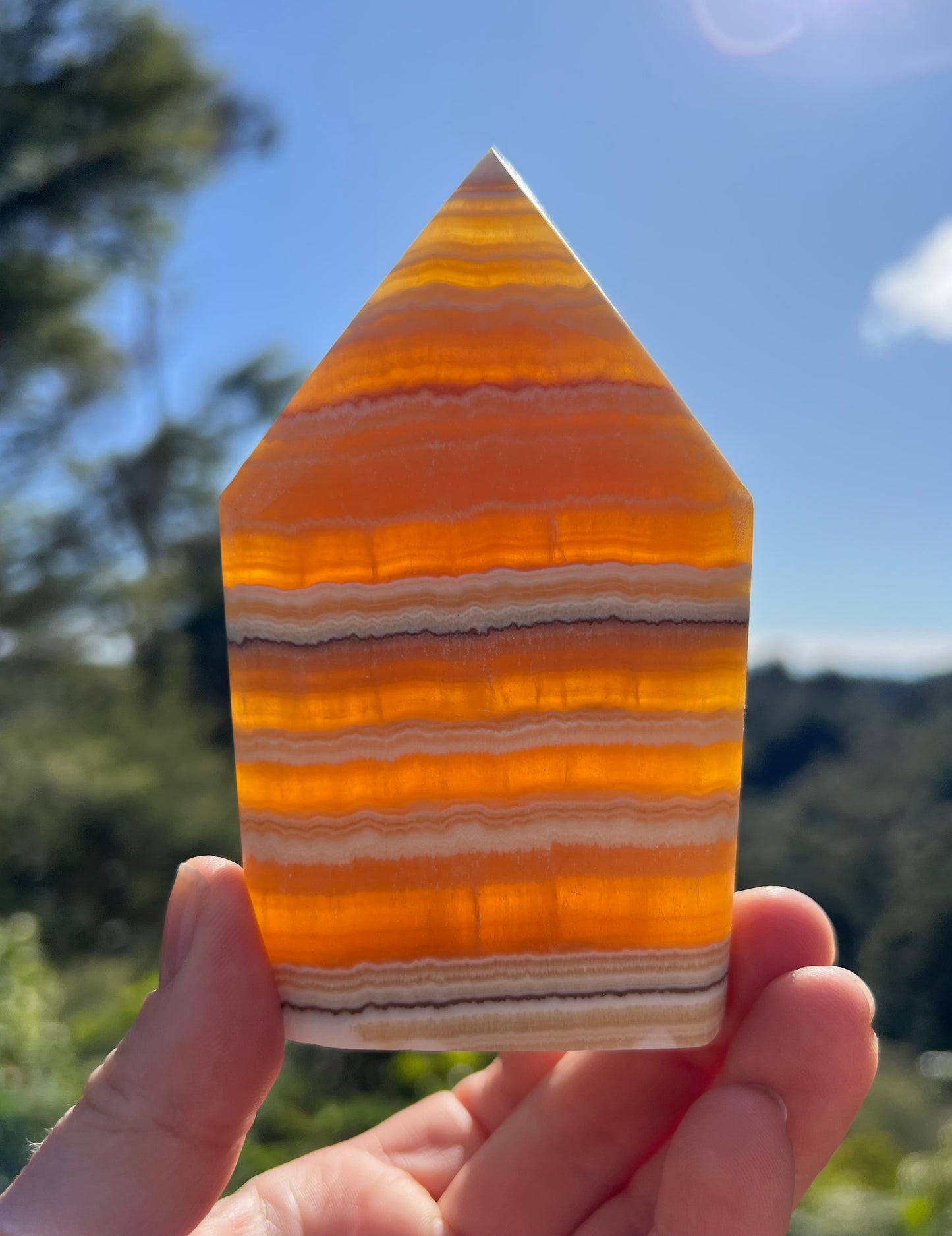 Banded Banded Calcite Flame
