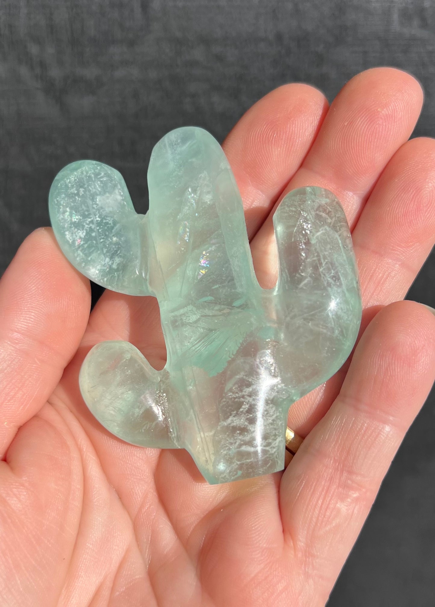 Green Fluorite Cactus