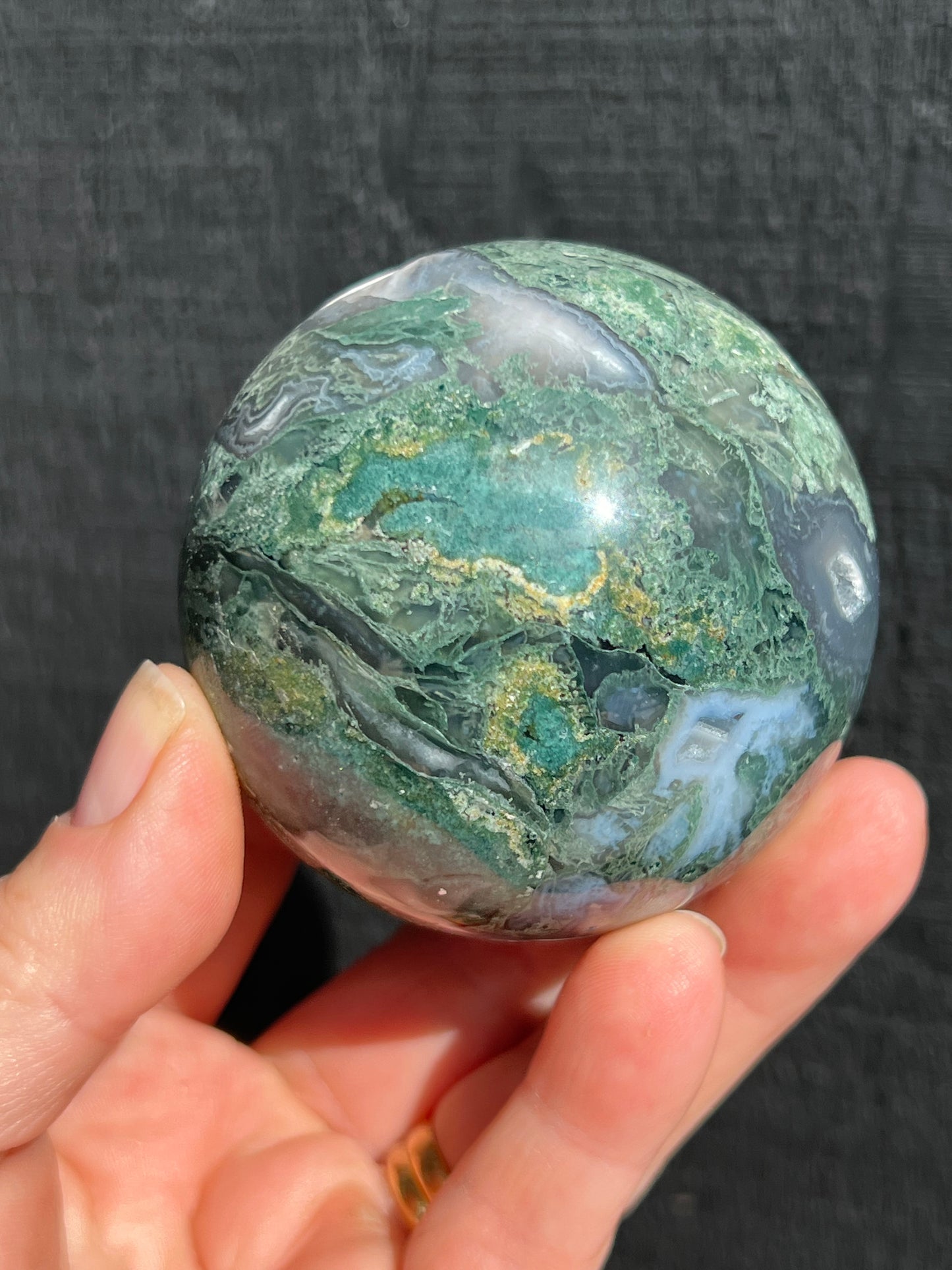 Moss Agate Sphere