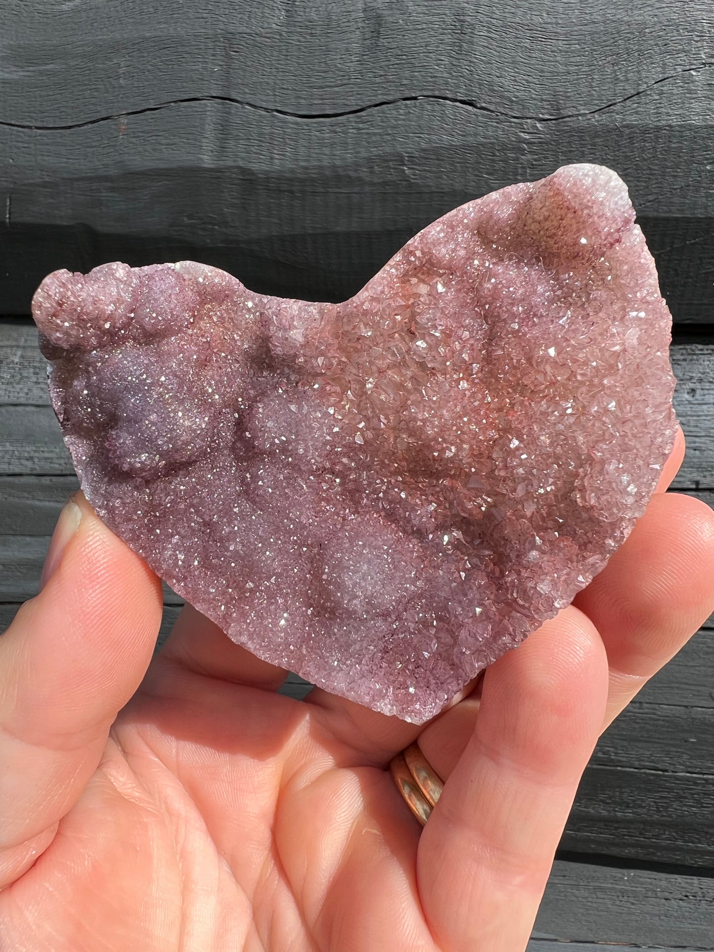 Amethyst Flower Heart