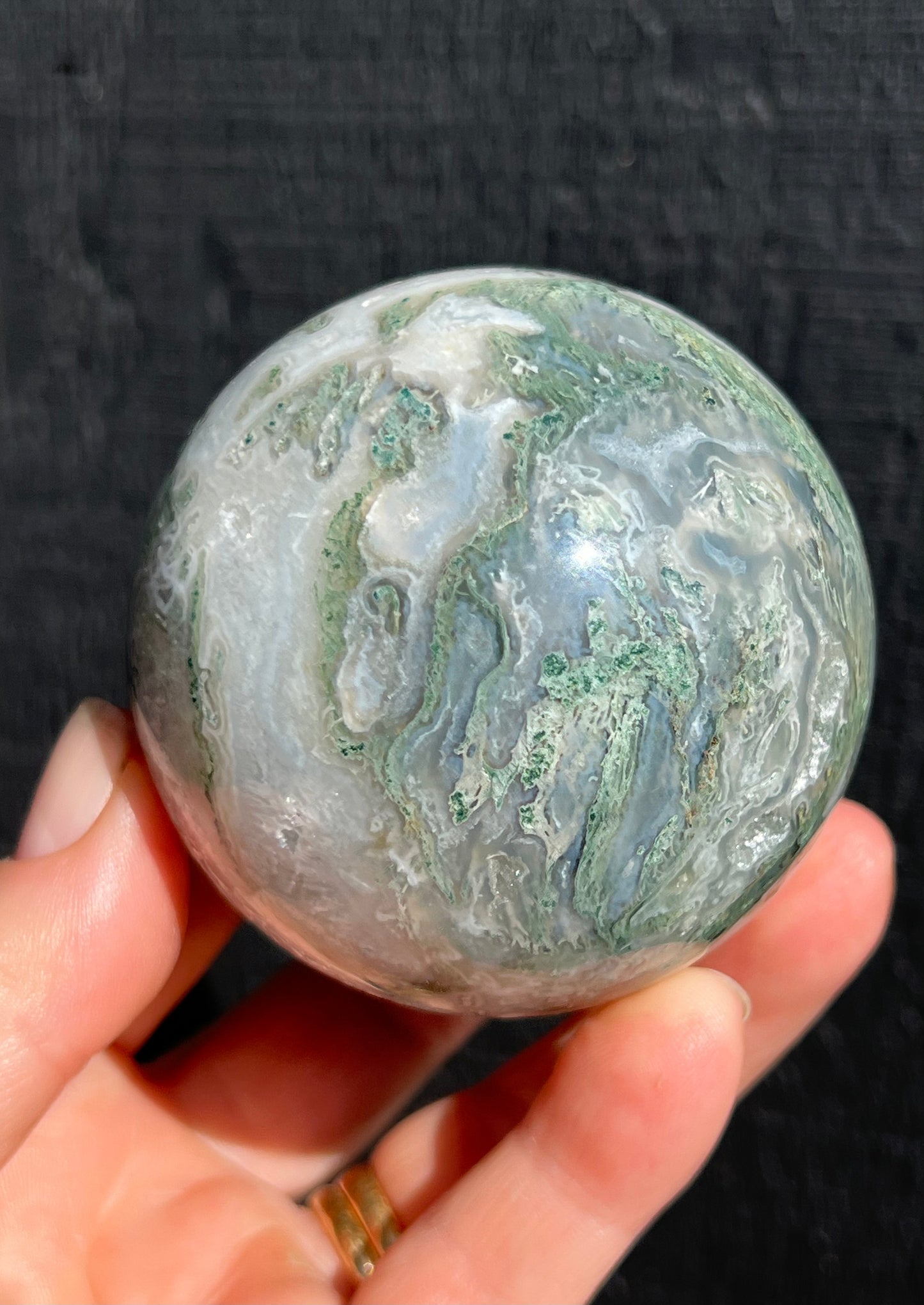 Moss Agate Sphere
