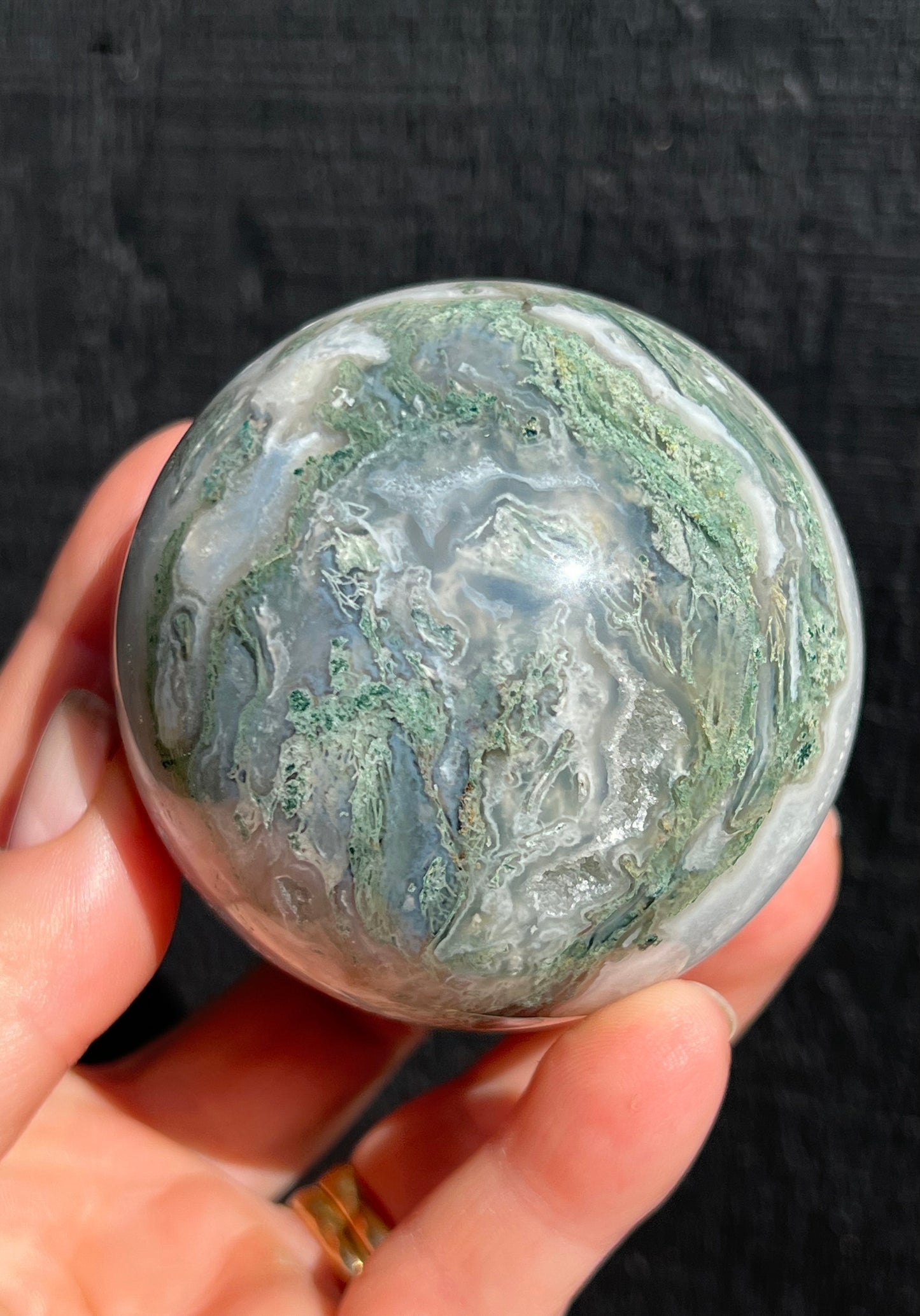 Moss Agate Sphere