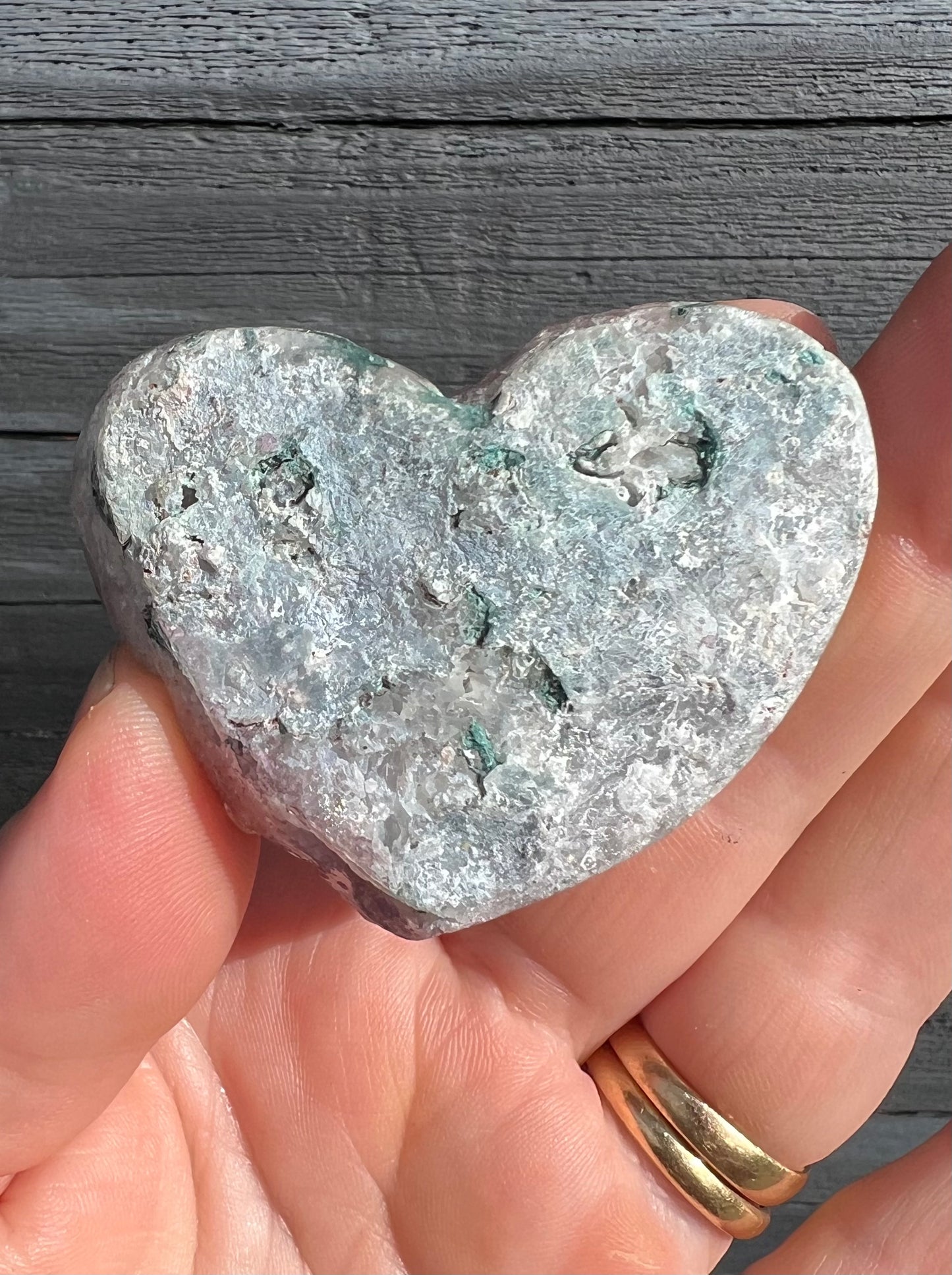 Amethyst Flower Heart