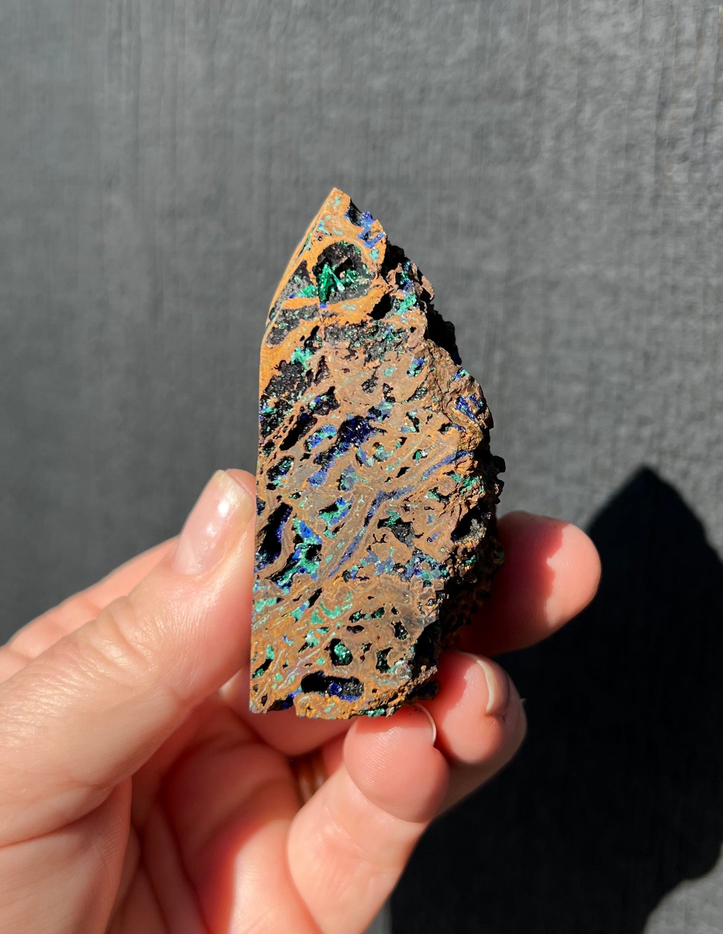 Azurite and Malachite Point