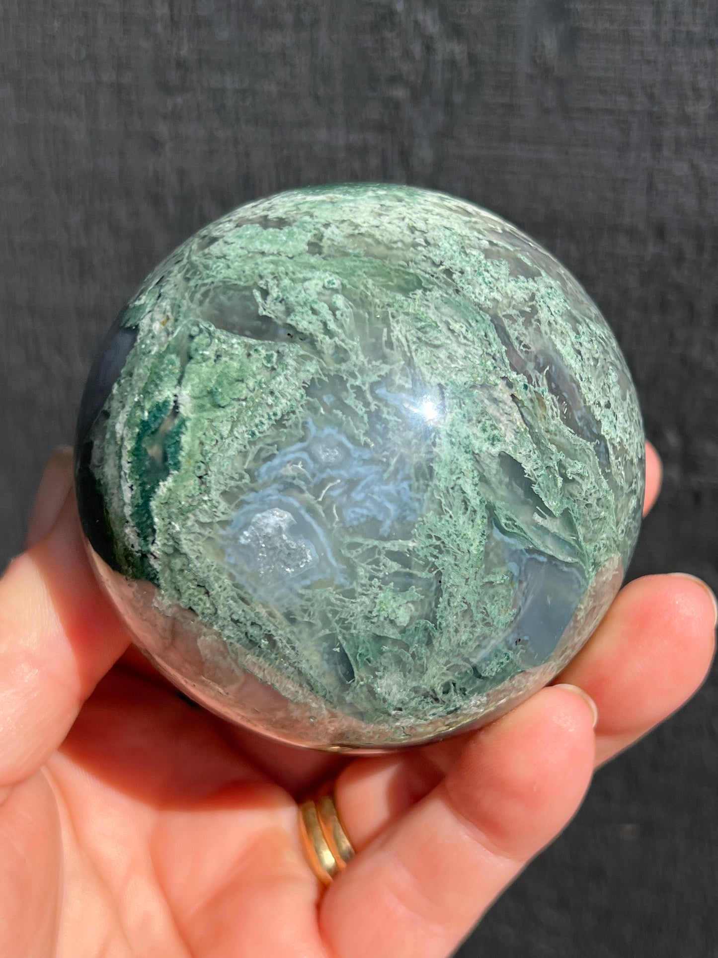 Moss Agate Sphere