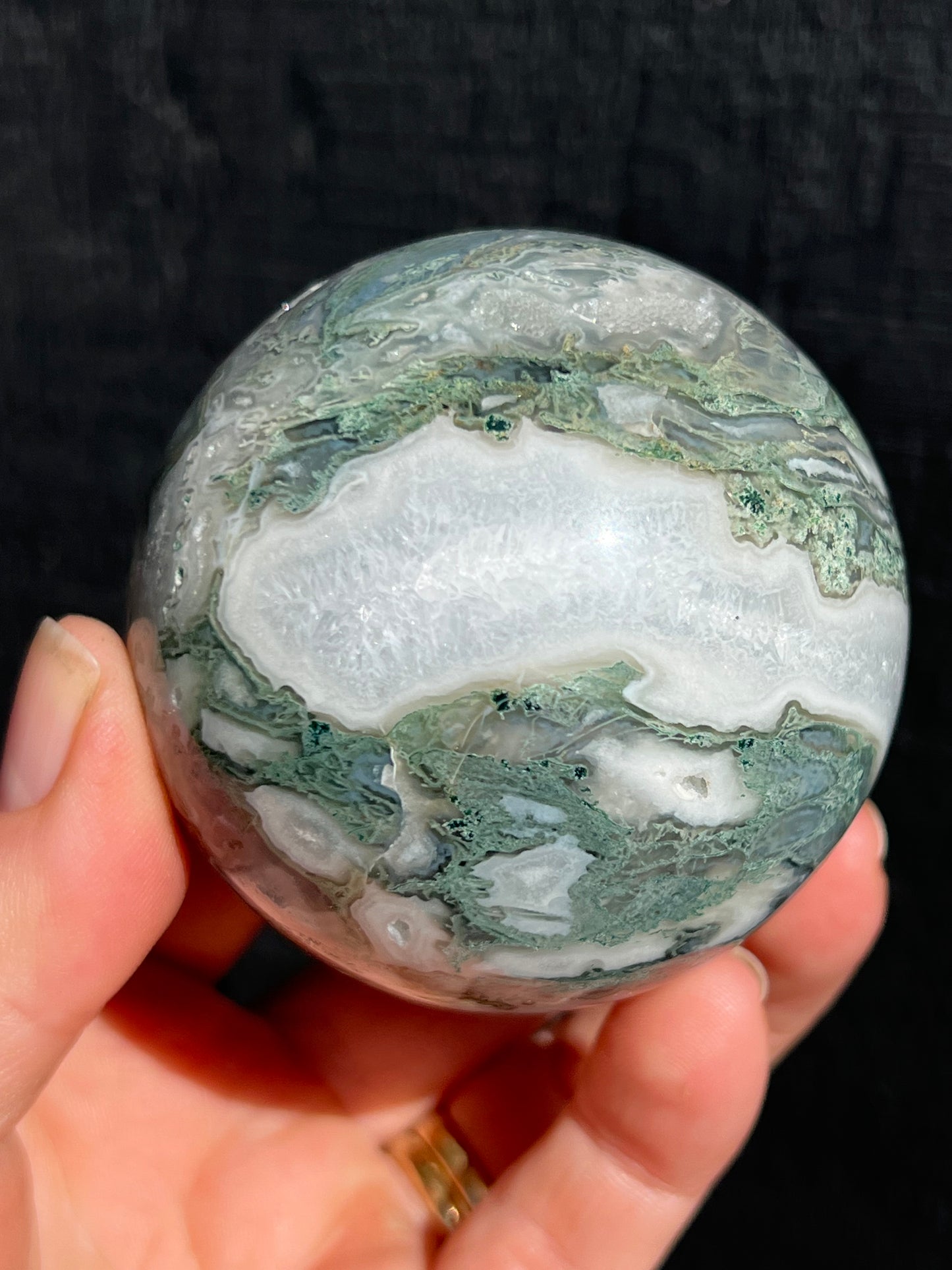 Moss Agate Sphere