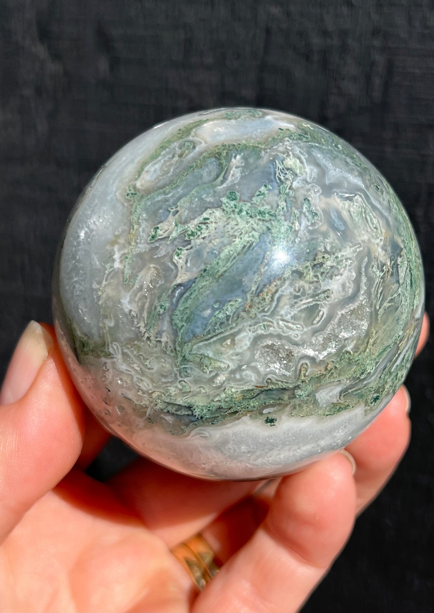 Moss Agate Sphere