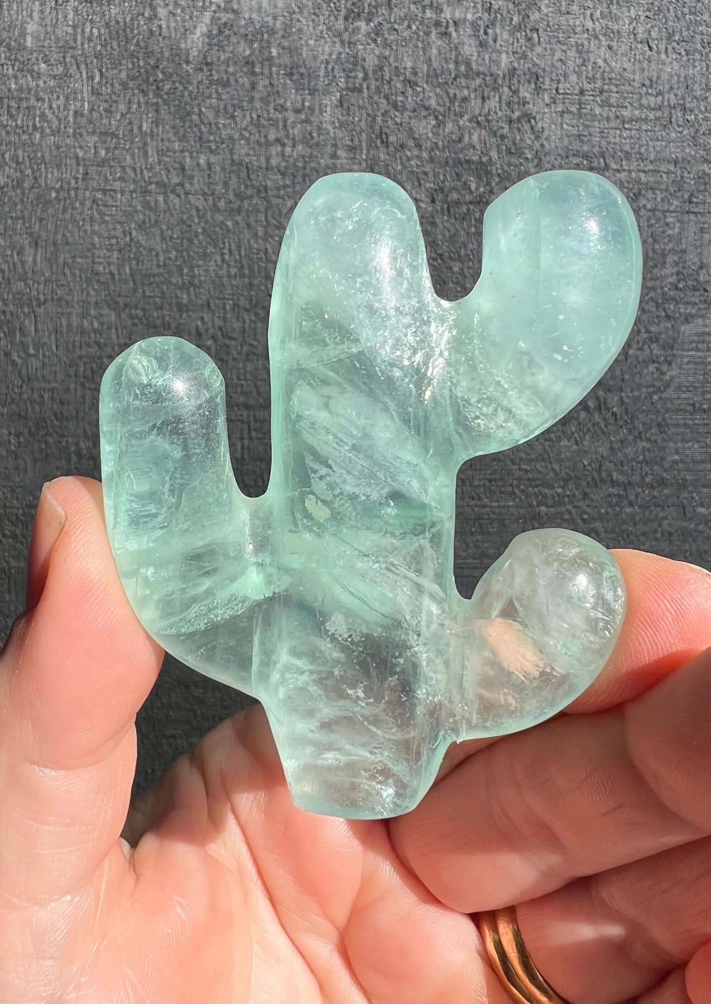 Green Fluorite Cactus