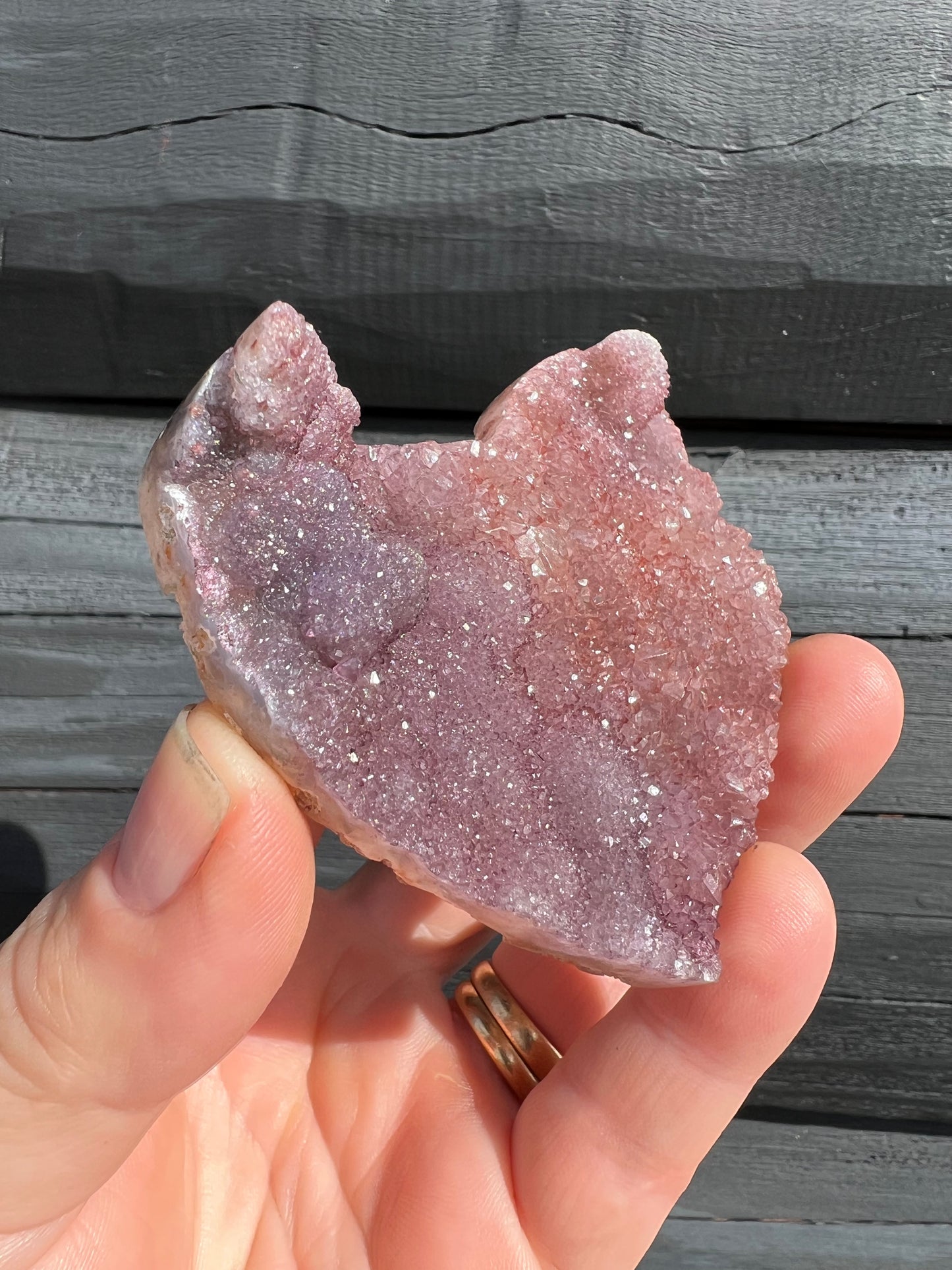 Amethyst Flower Heart
