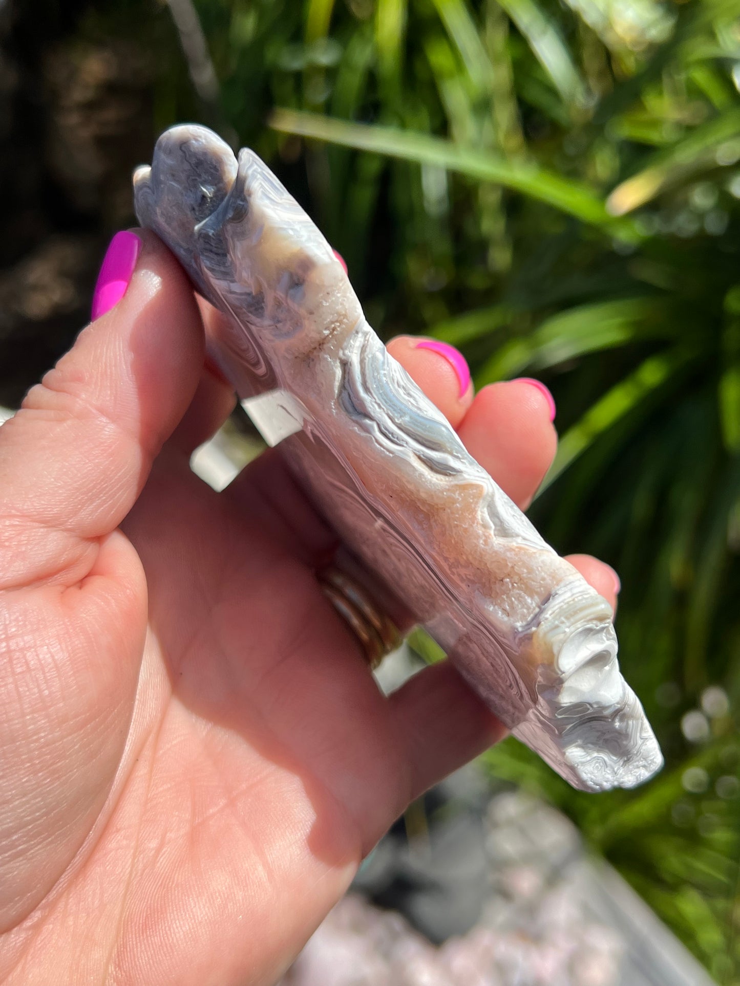 Crazy Lace Agate Slice, Mexican