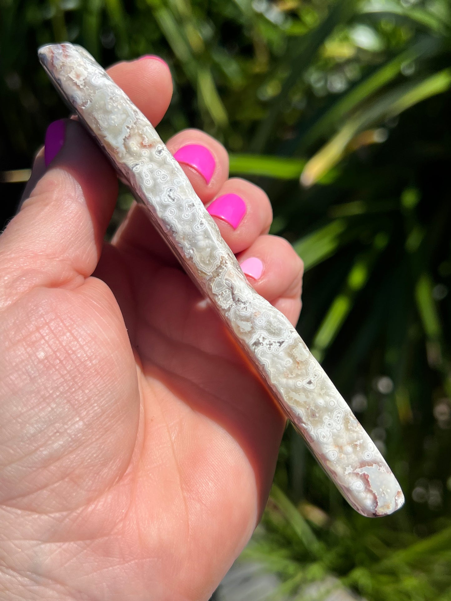 Crazy Lace Agate Slice, Mexican