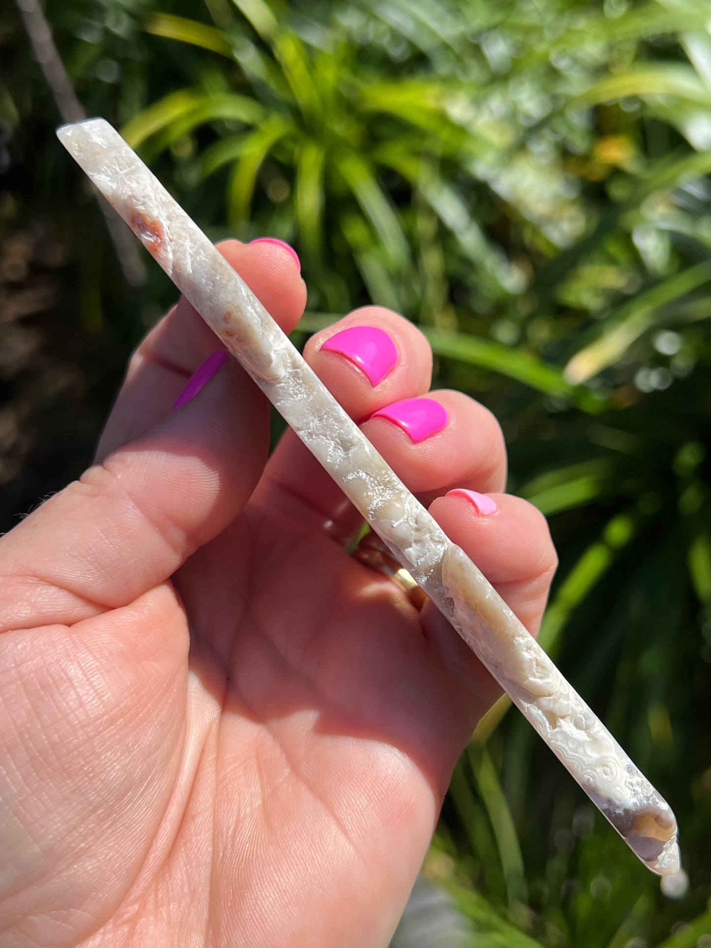 Crazy Lace Agate Slice, Mexican