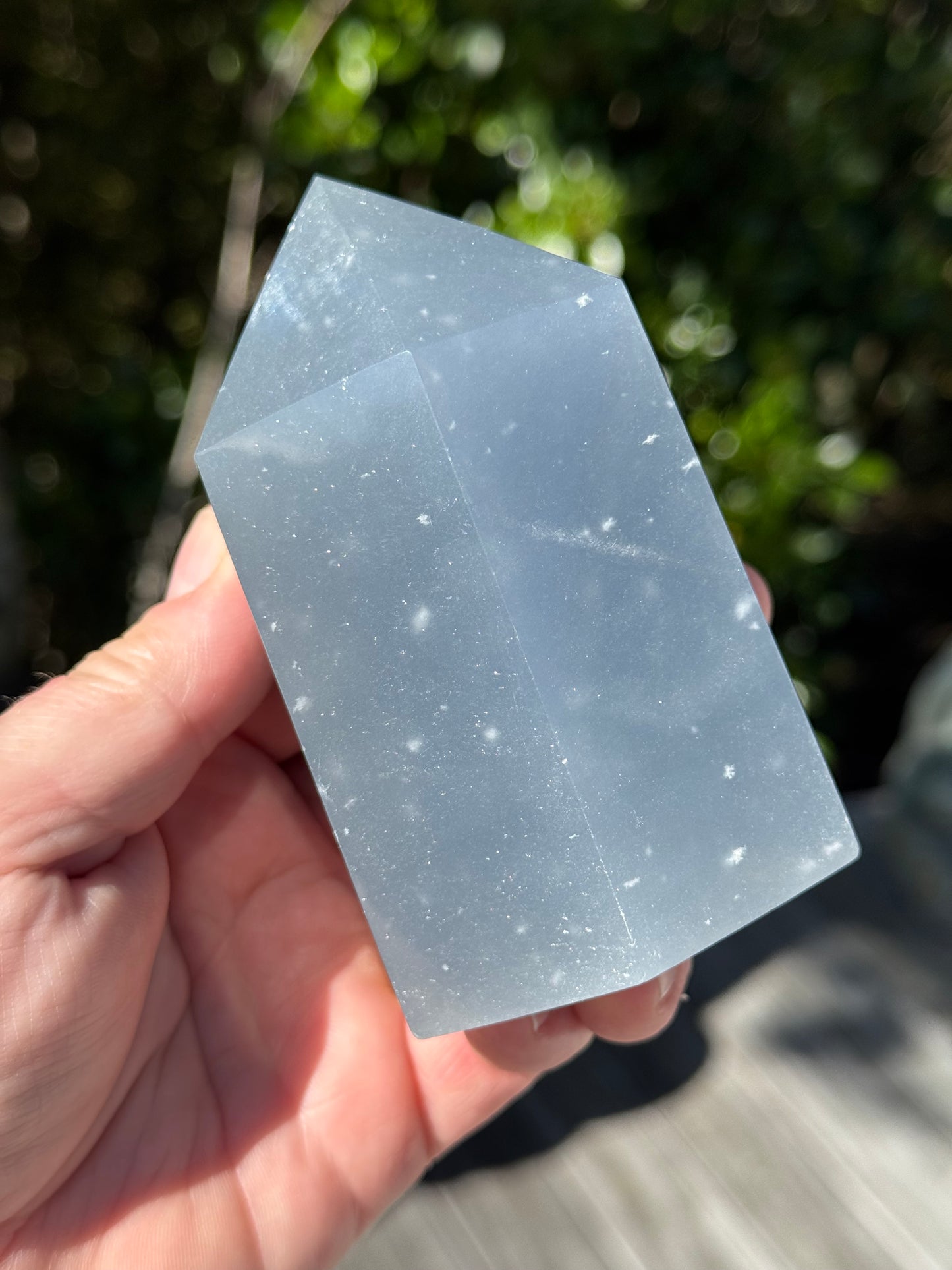 Angelite Tower, “Snowflake” - “Feather”