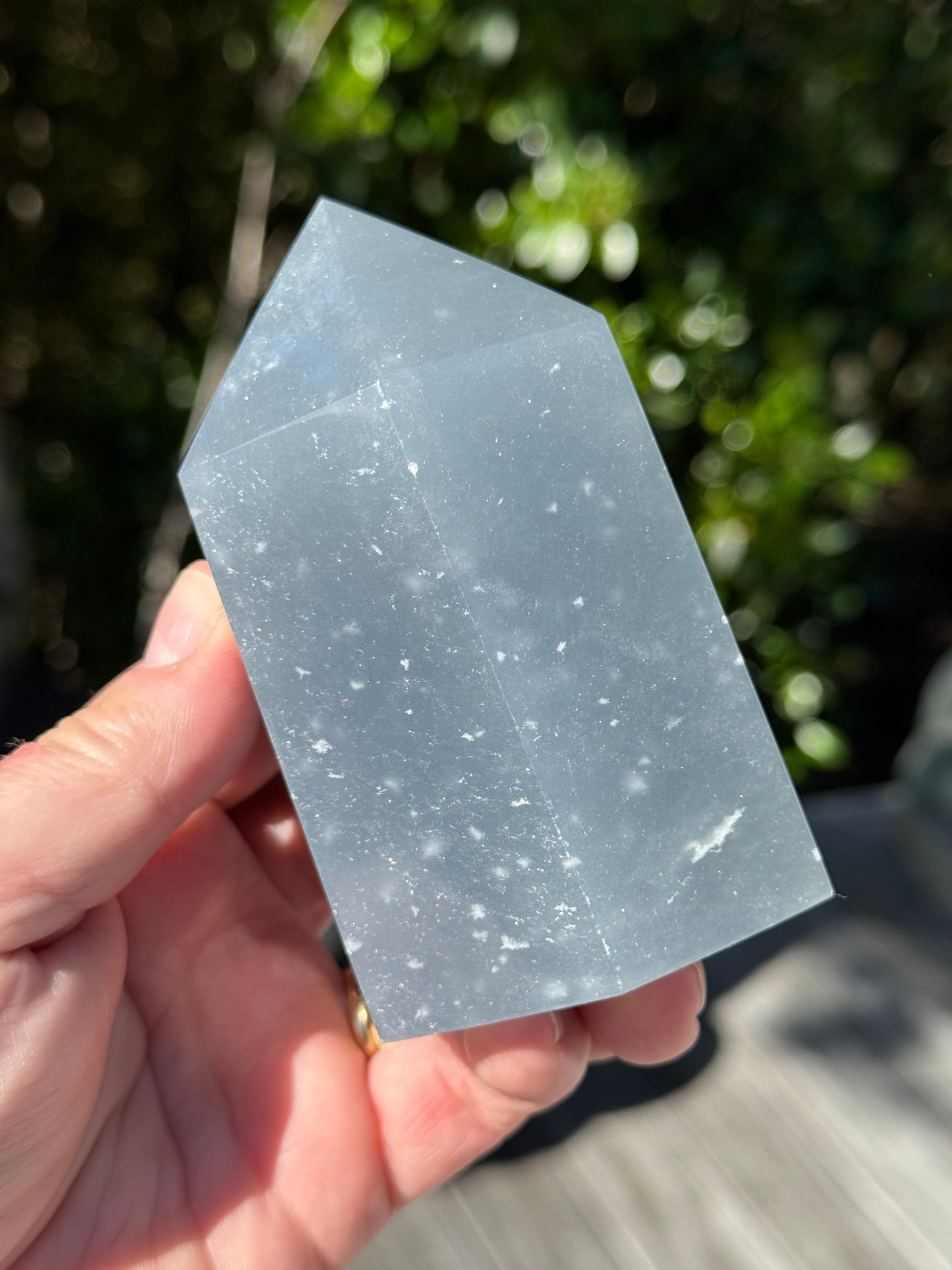 Angelite Tower, “Snowflake” - “Feather”