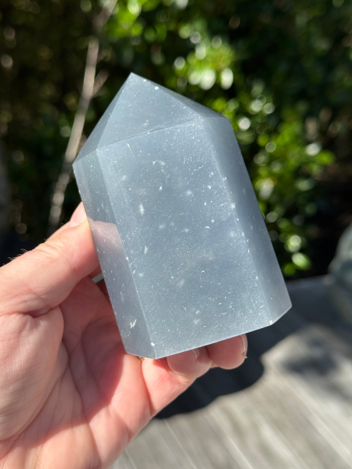 Angelite Tower, “Snowflake” - “Feather”