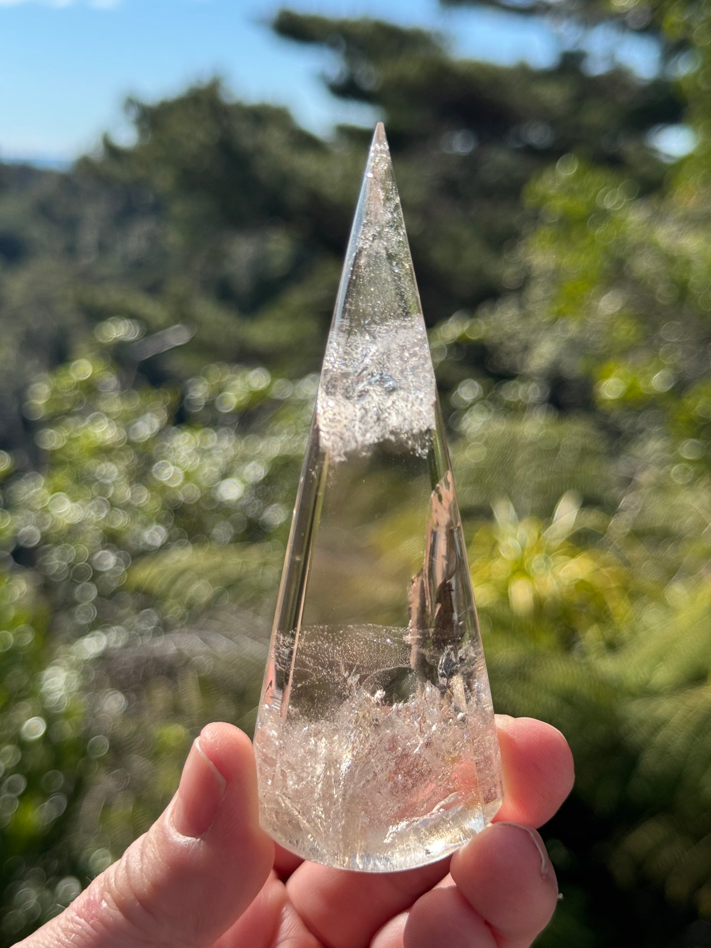 Smoky Quartz Teardrop on stand