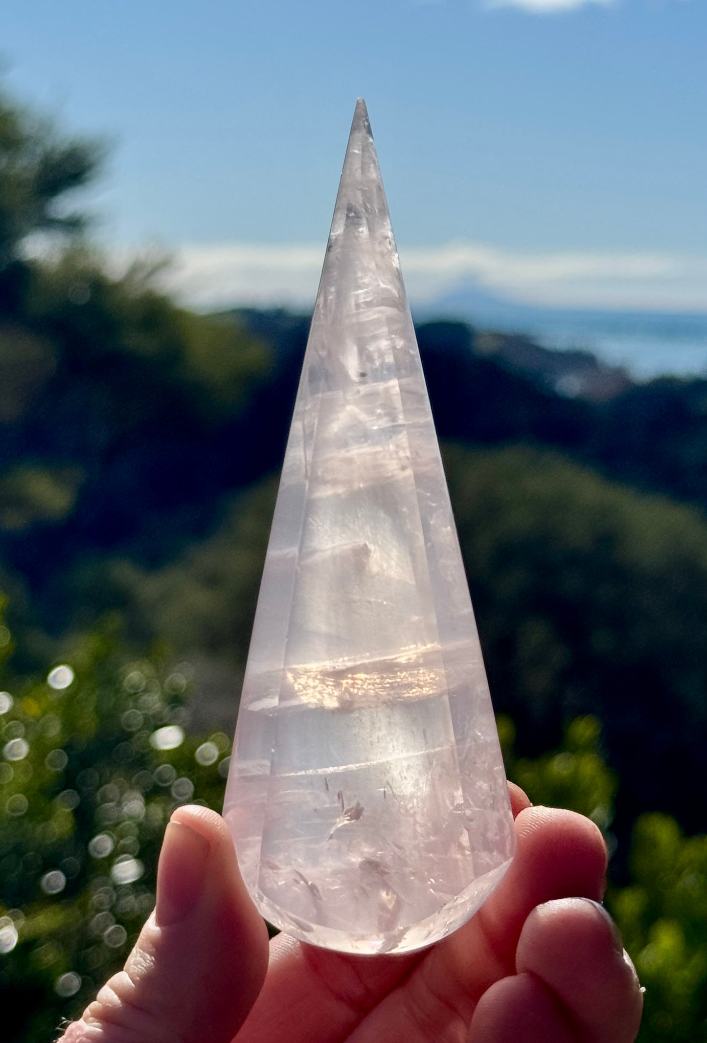 Girasol Rose Quartz Teardrop