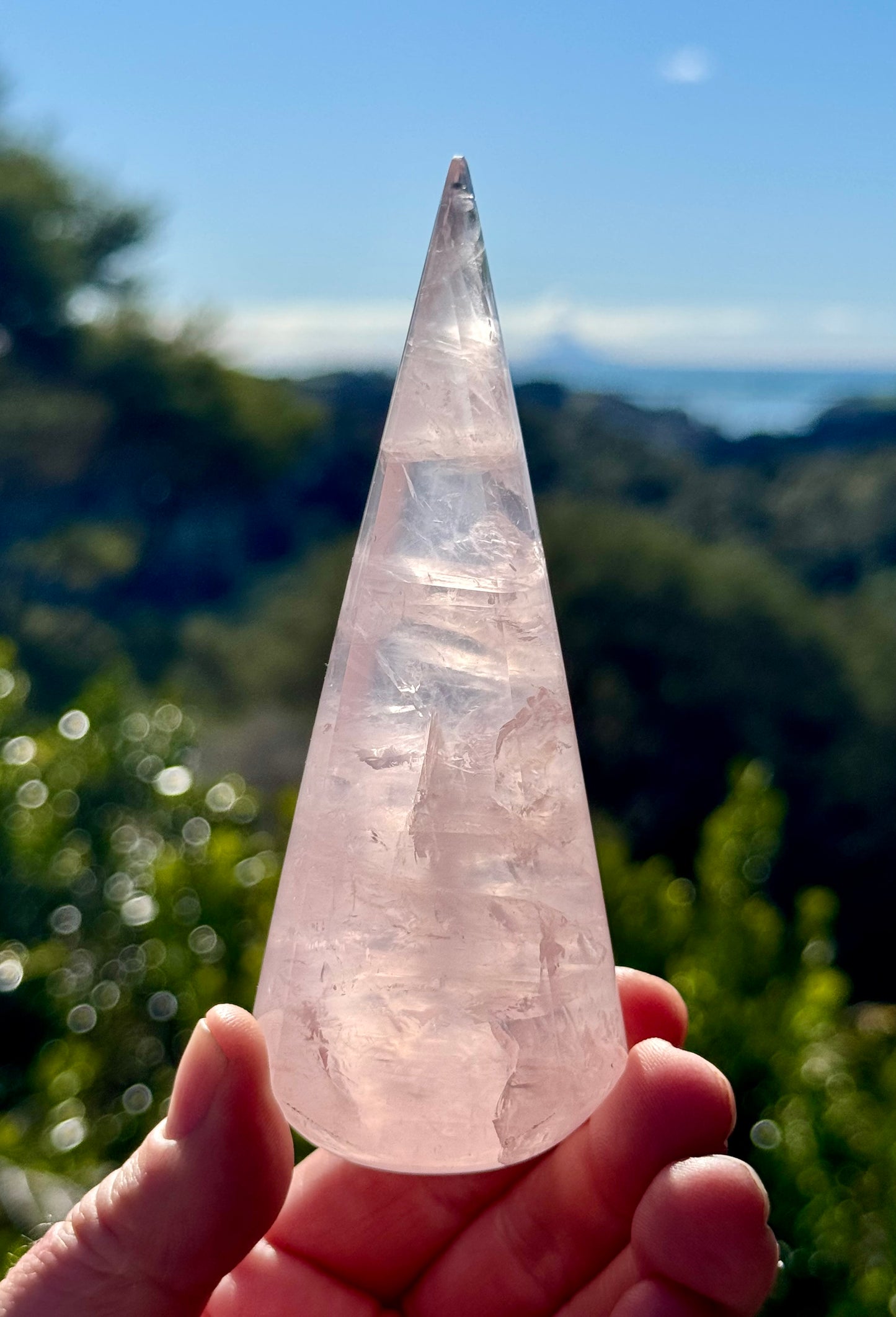 Girasol Rose Quartz Teardrop