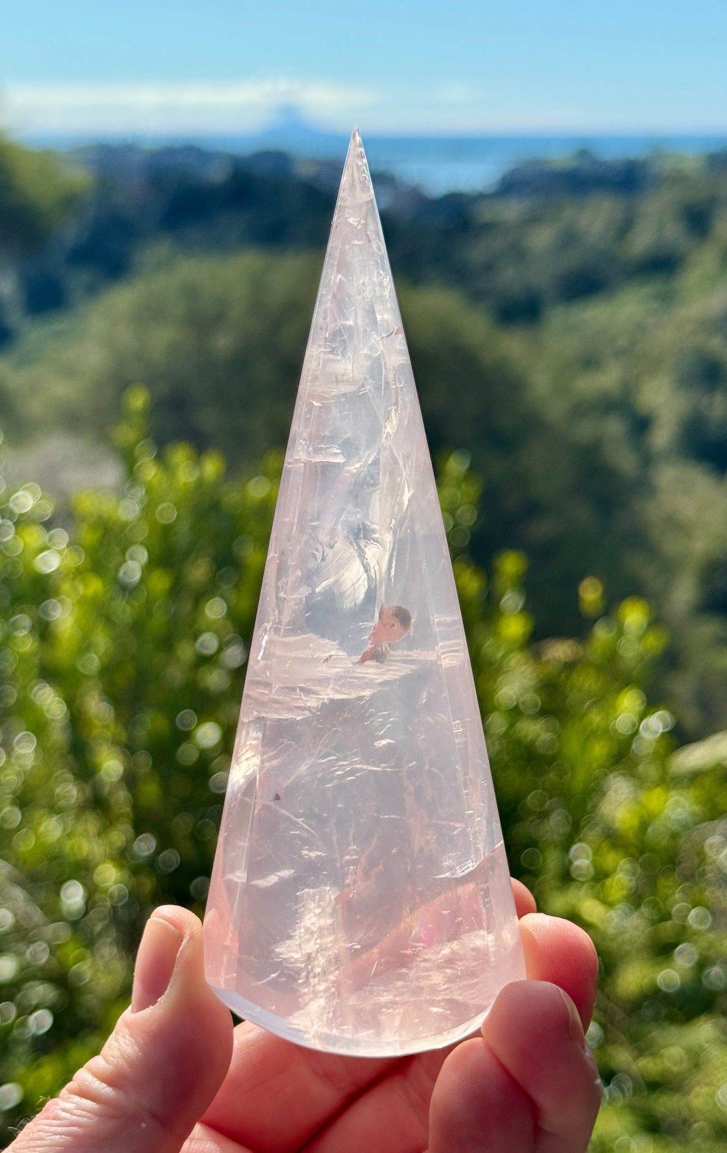 Girasol Rose Quartz Teardrop
