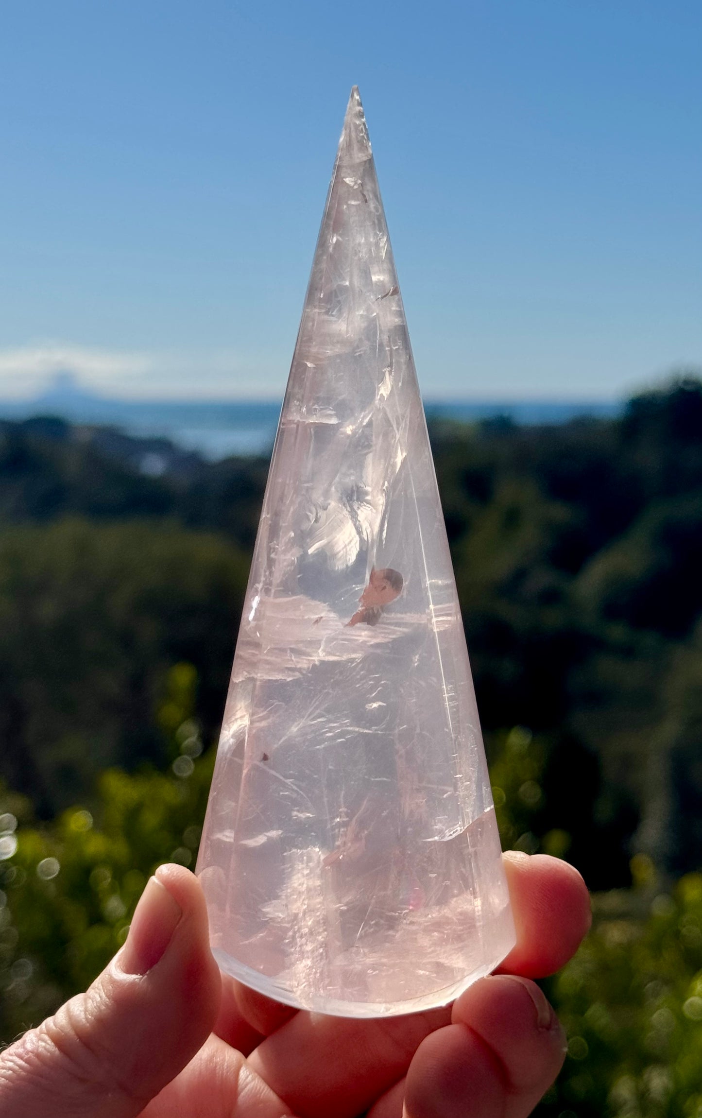 Girasol Rose Quartz Teardrop