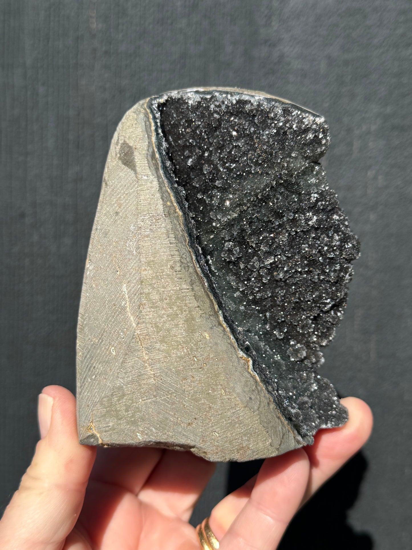 Black Amethyst Free form