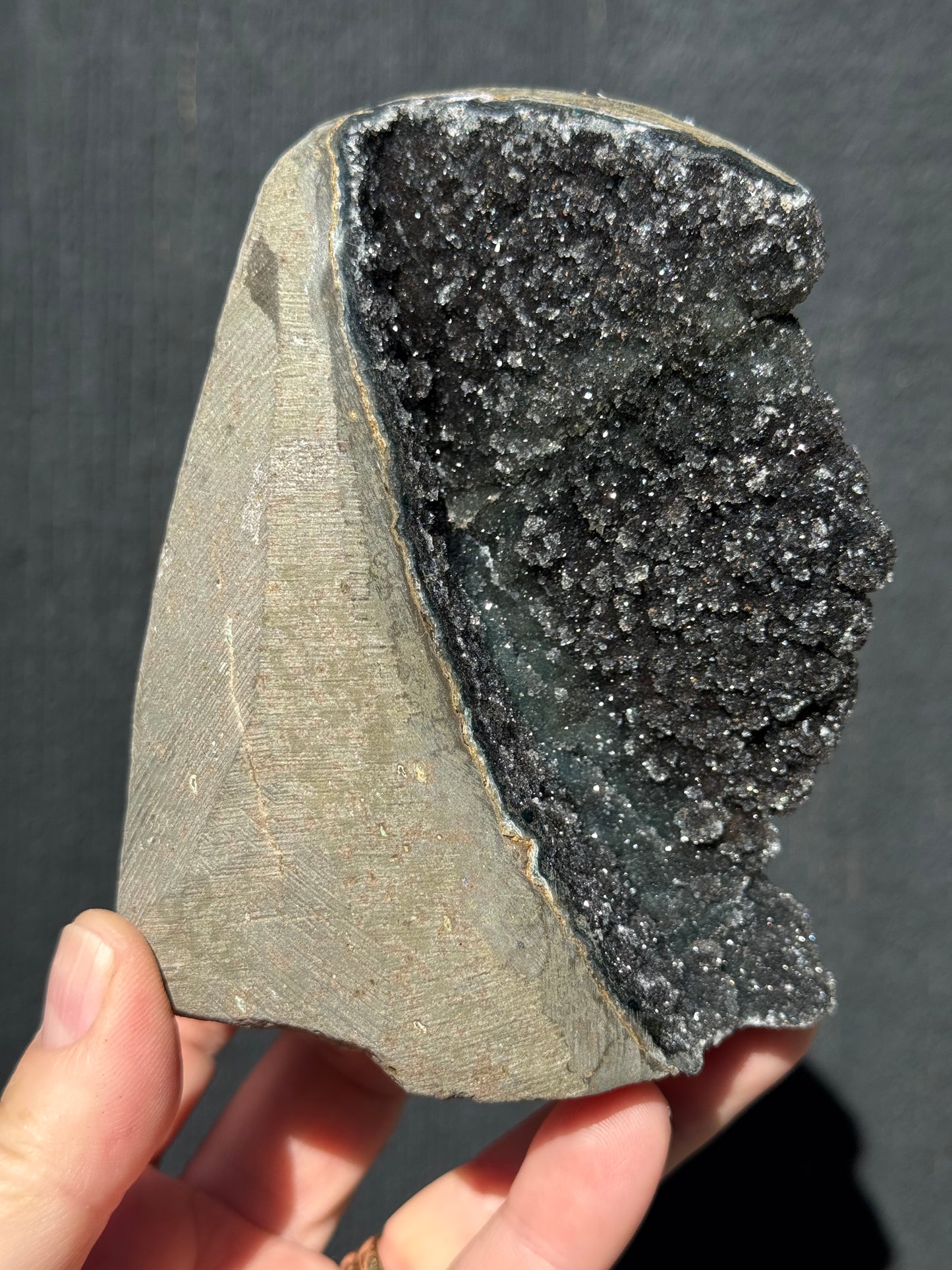 Black Amethyst Free form